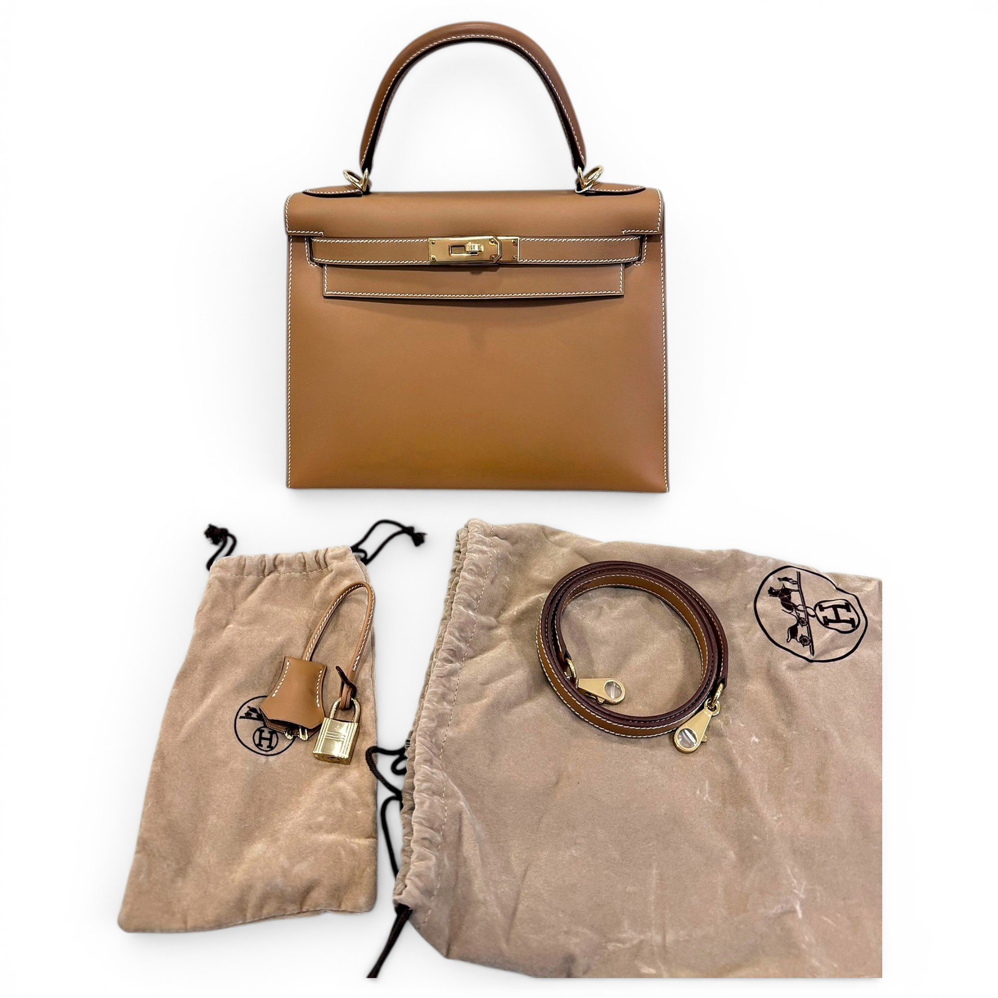 Kelly 28 leather handbag