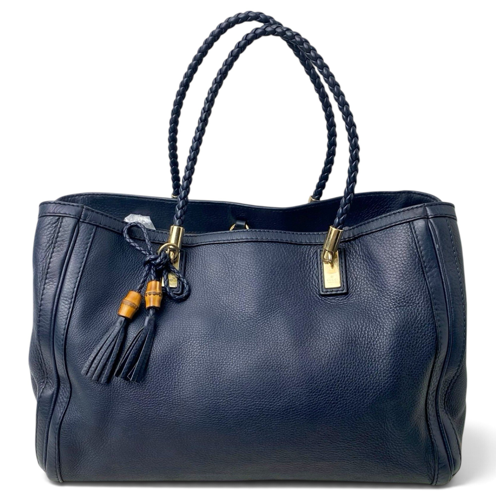 Bamboo Shopper leather tote