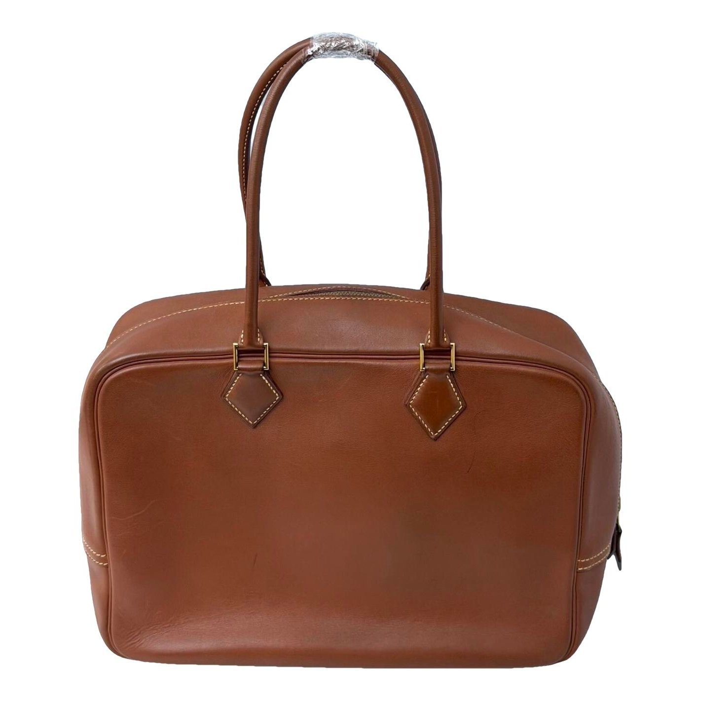 Plume leather handbag