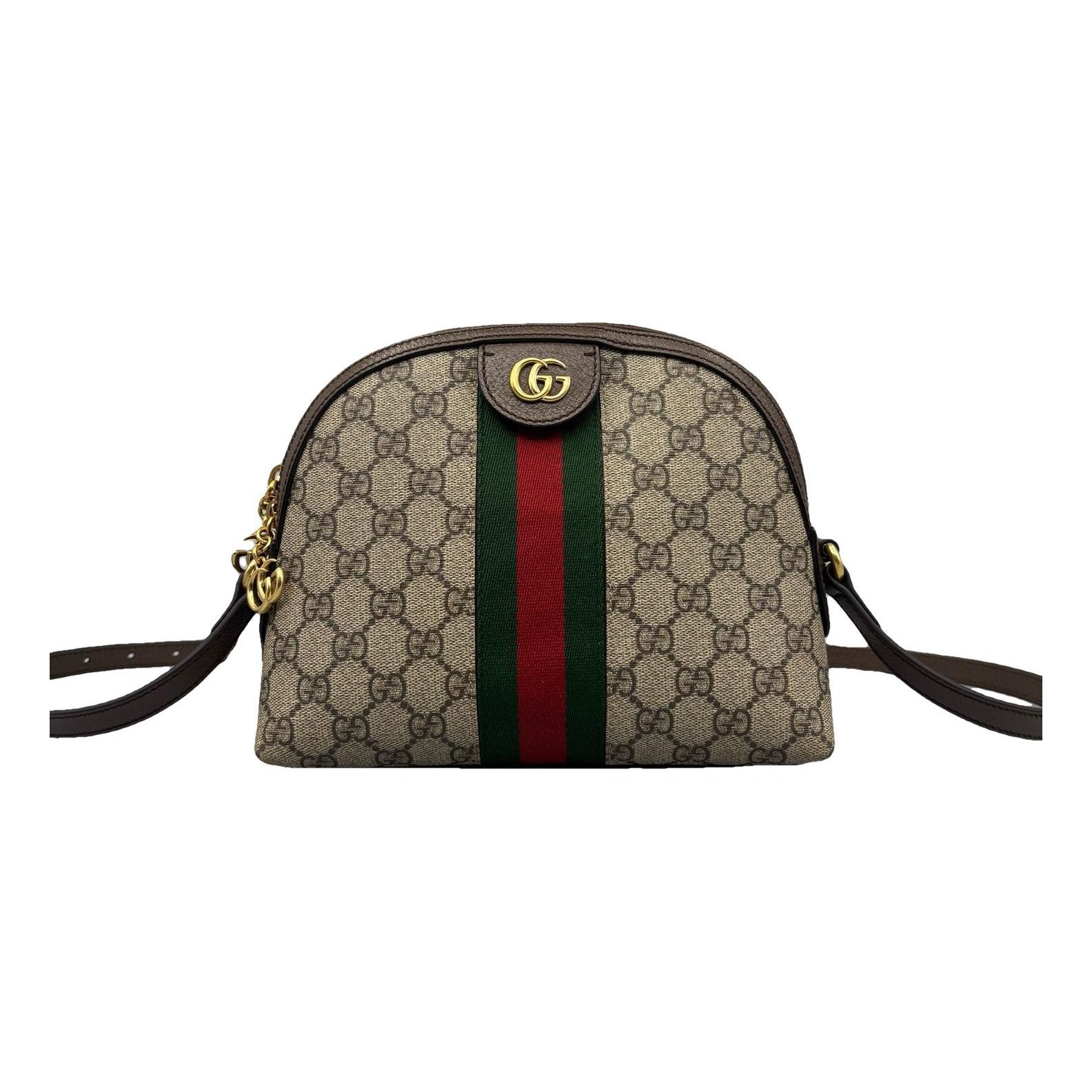 Ophidia Dome leather handbag