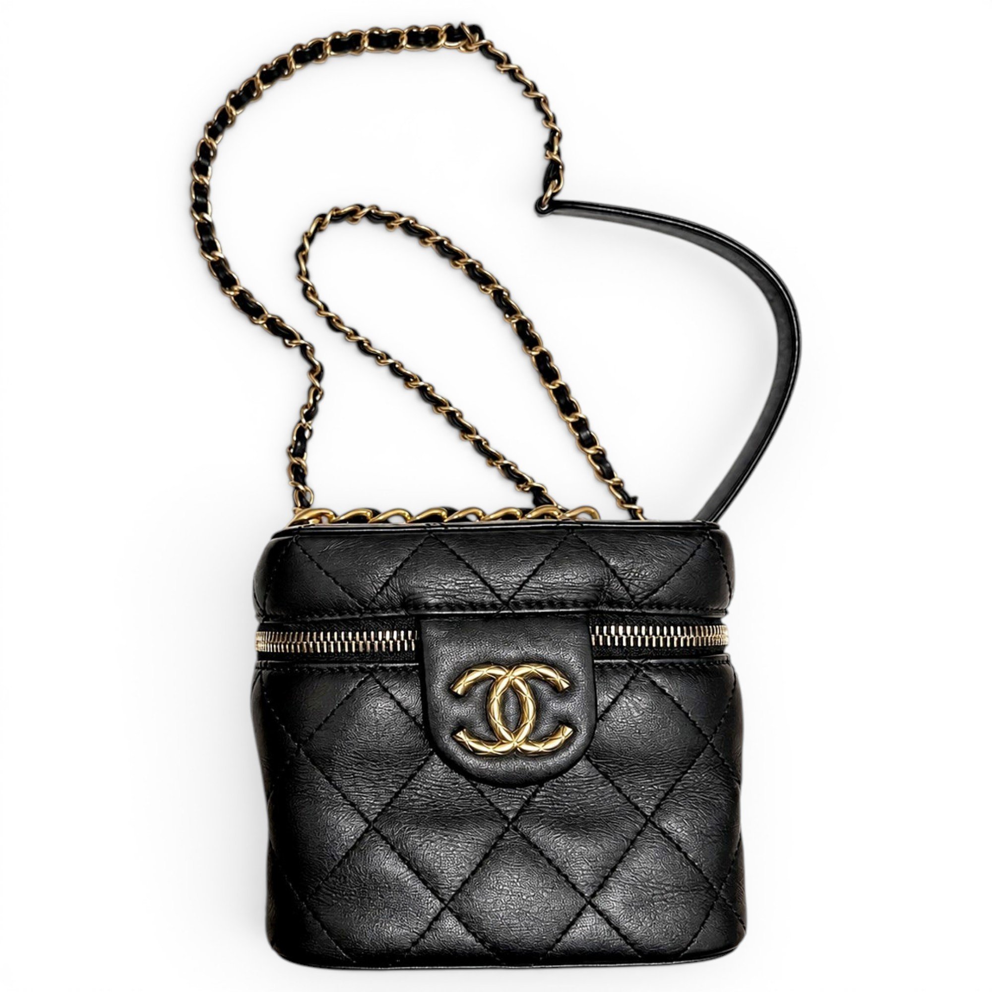 Vanity leather mini bag