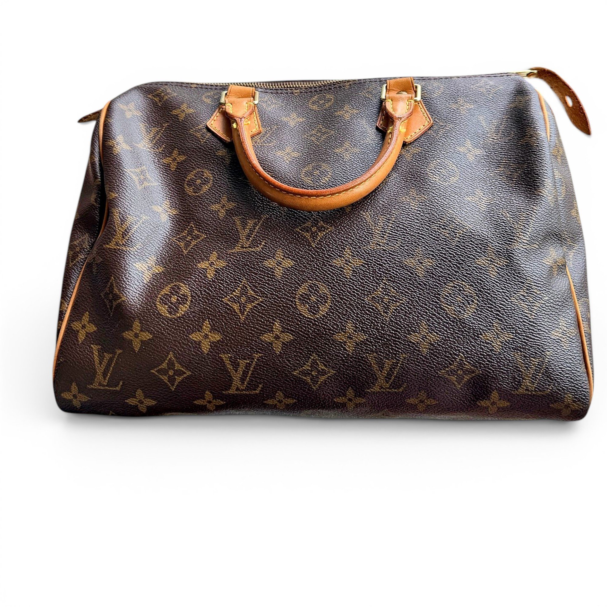 Speedy leather handbag