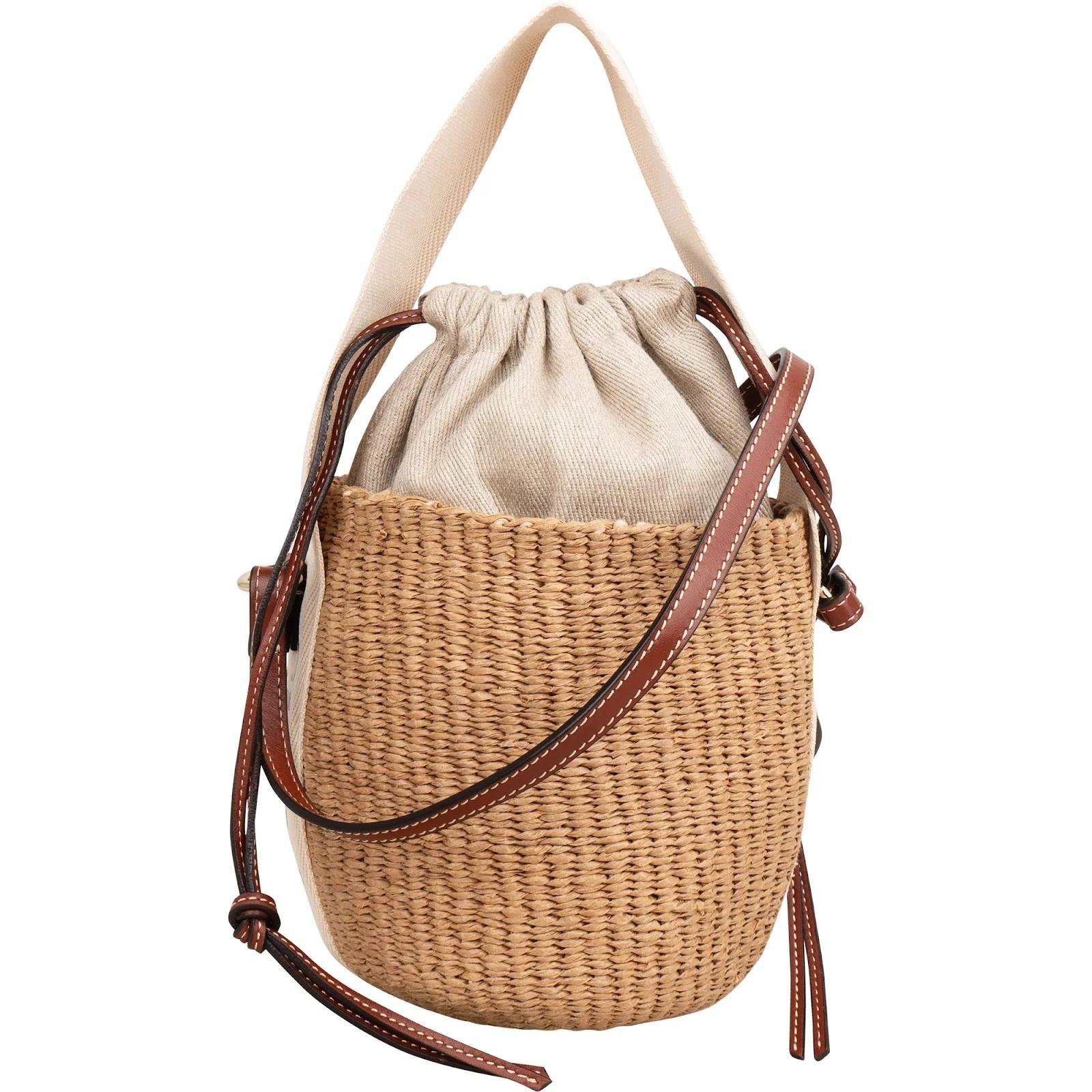 Woody Basket leather handbag
