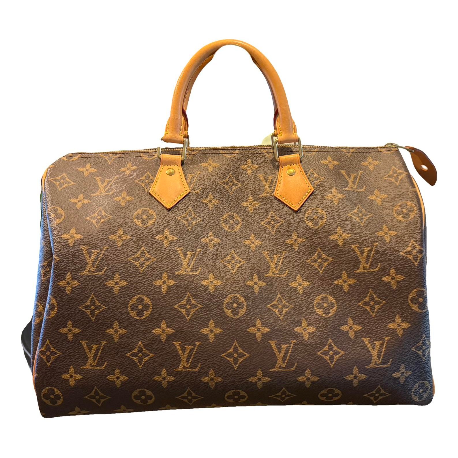 Speedy leather handbag