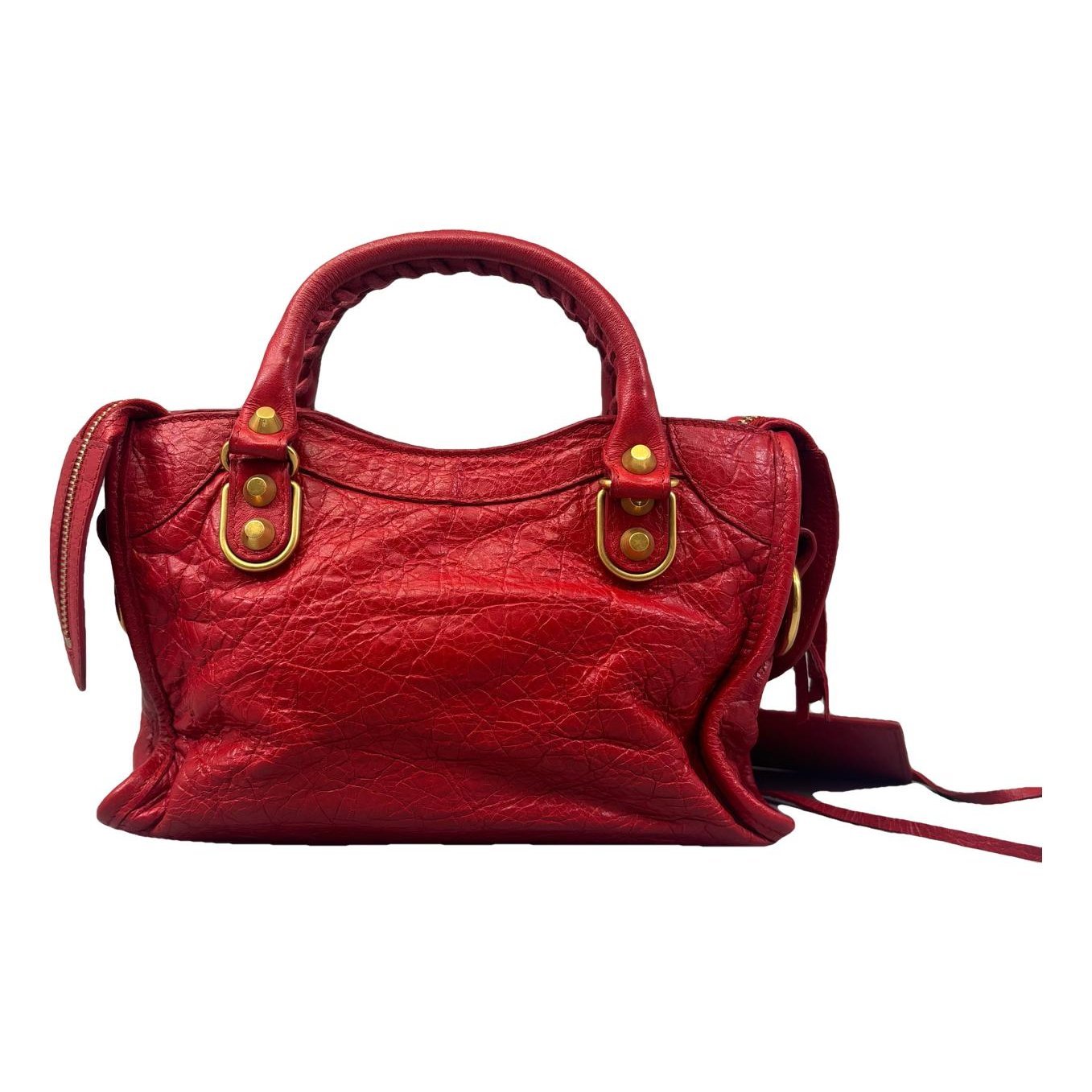 Classic Metalic leather handbag