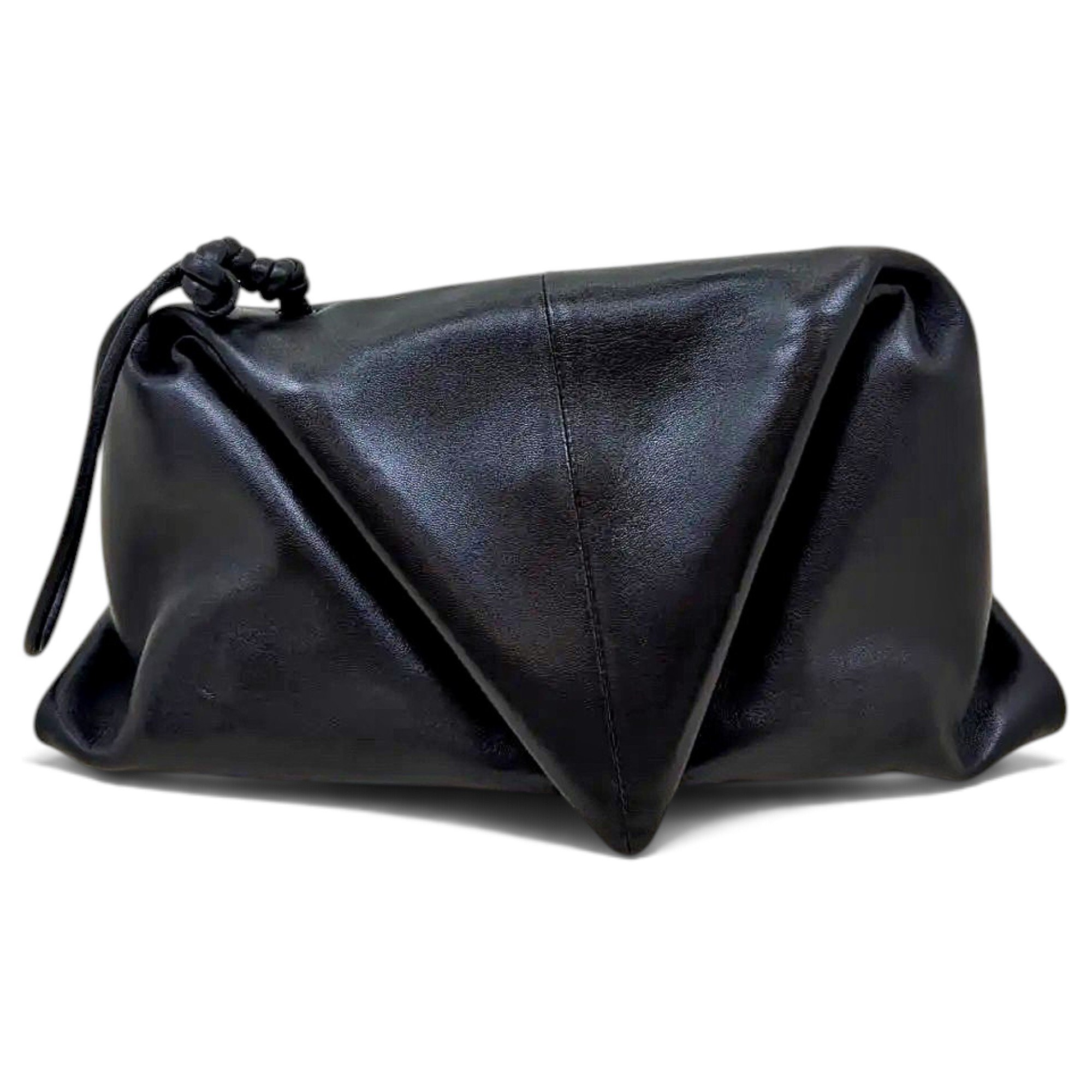 BV Trine leather clutch bag