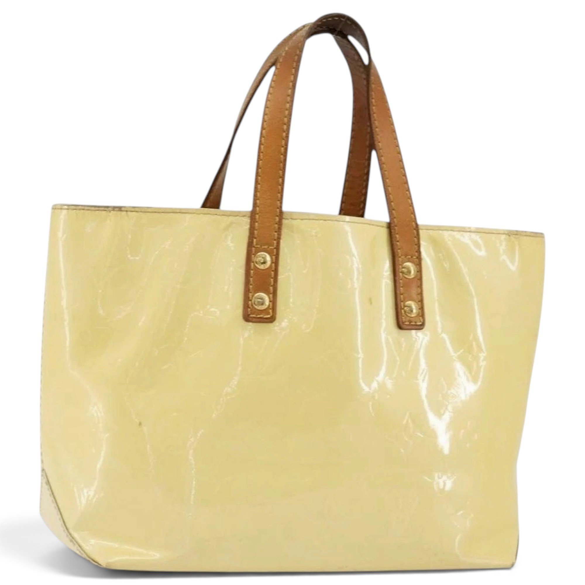 Patent leather handbag