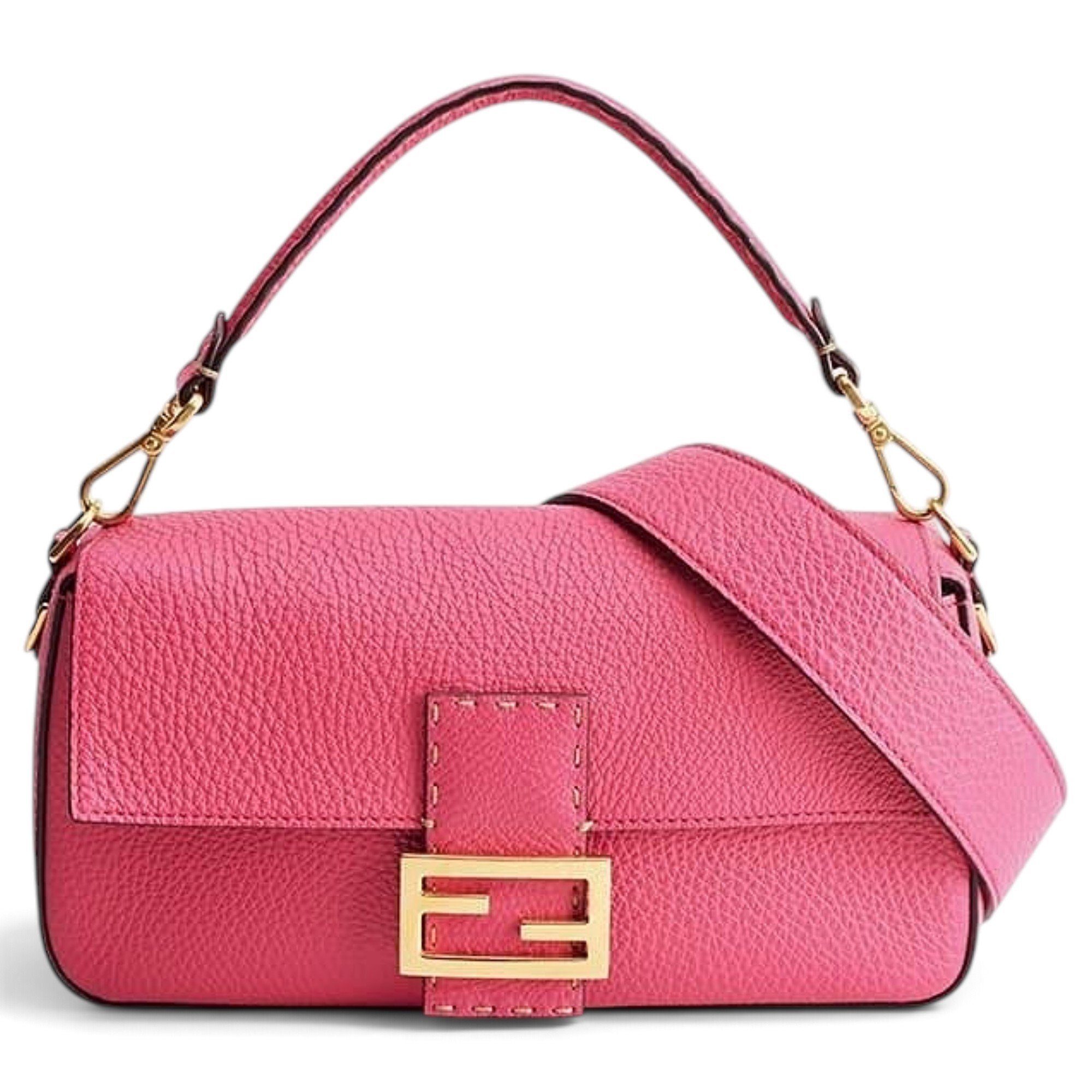 Baguette leather handbag