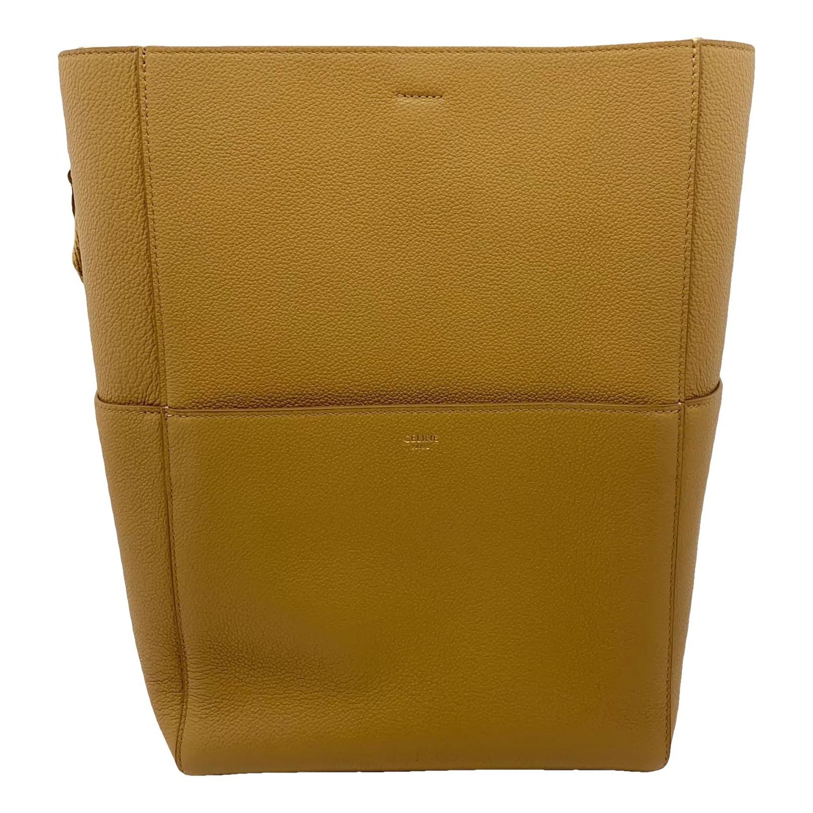 Seau Sangle leather handbag