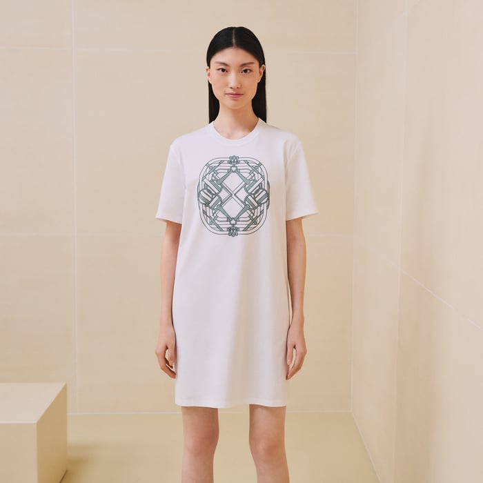 Blanc "Mors a Jouets" T-shirt Dress