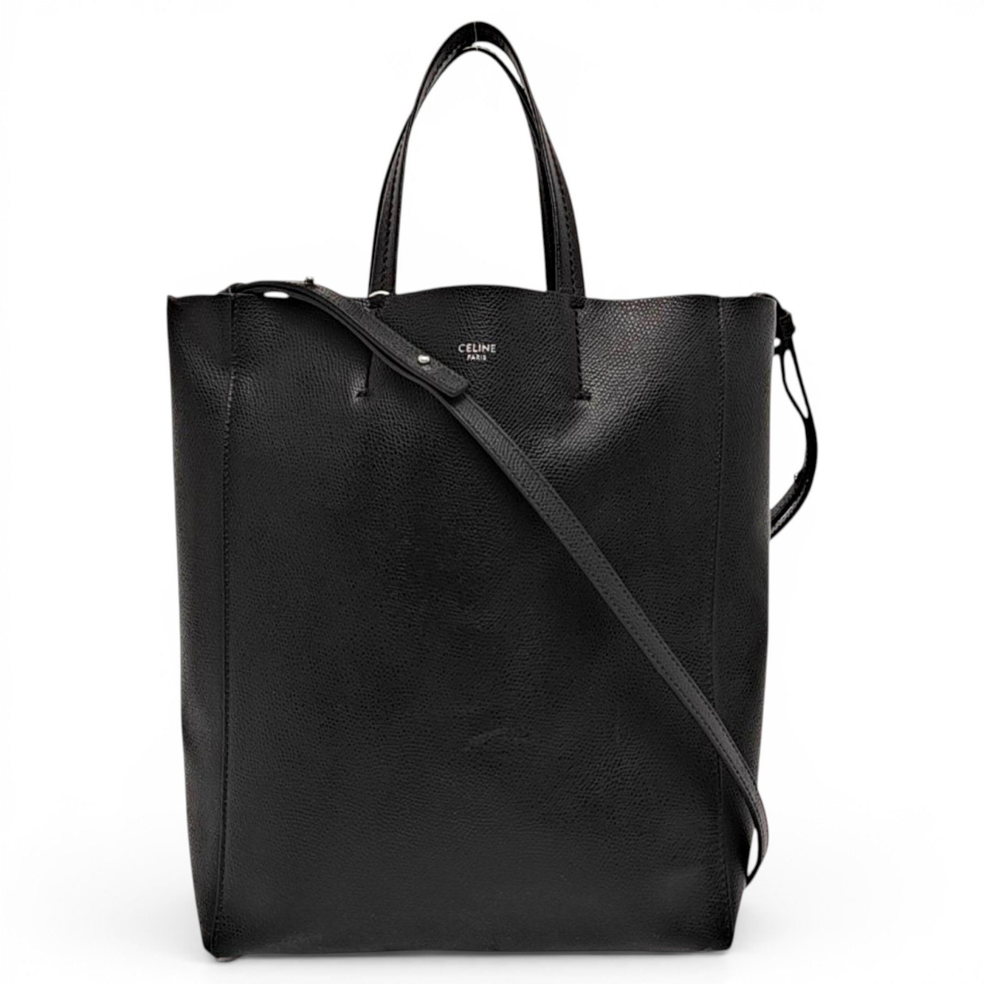 Cabas leather tote