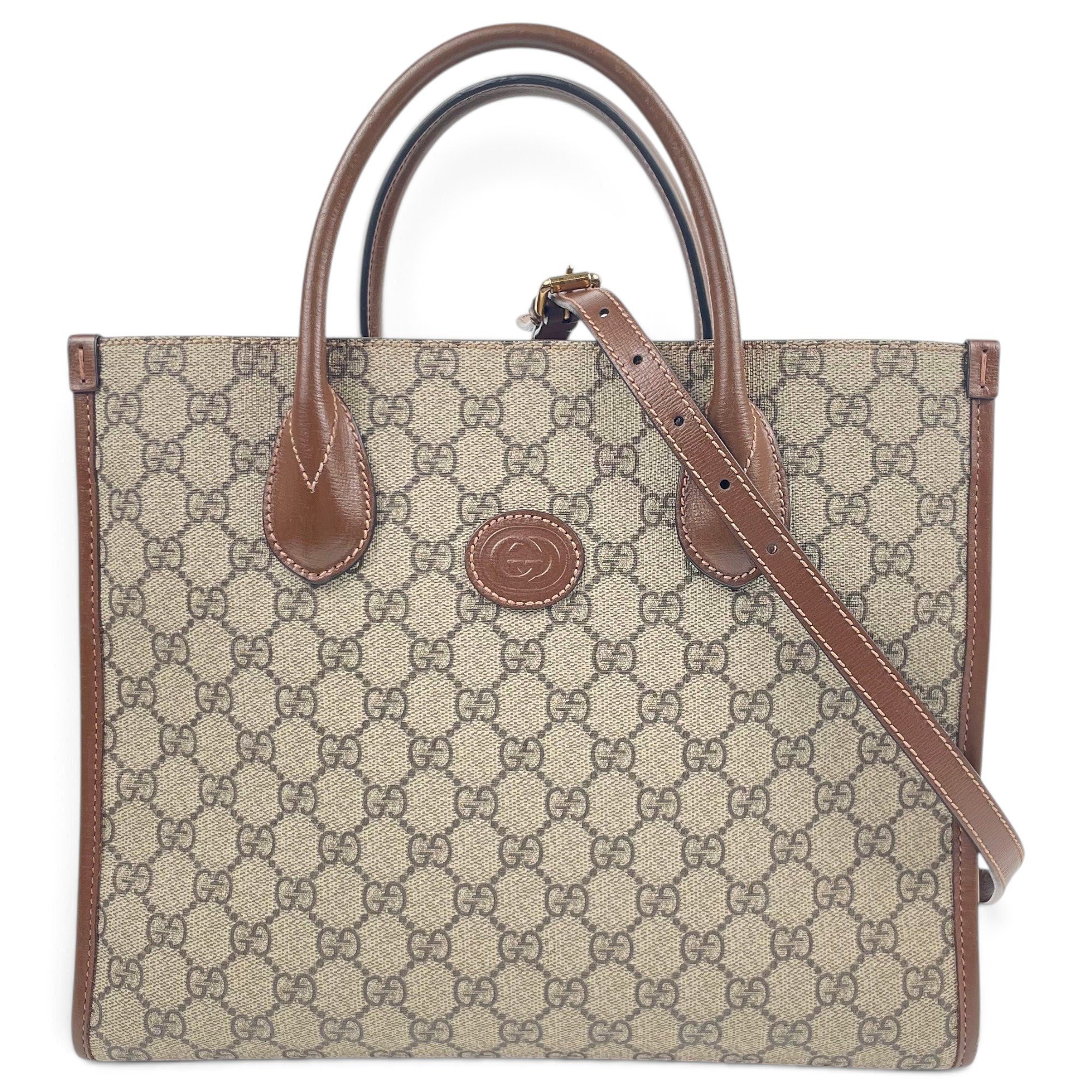 Patent leather tote