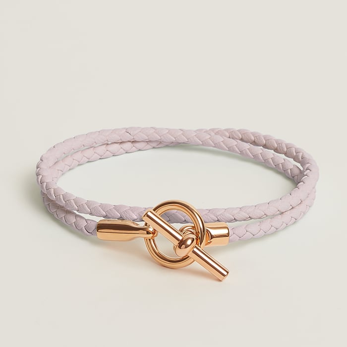 Mauve Pâle Glenan Double Tour Bracelet