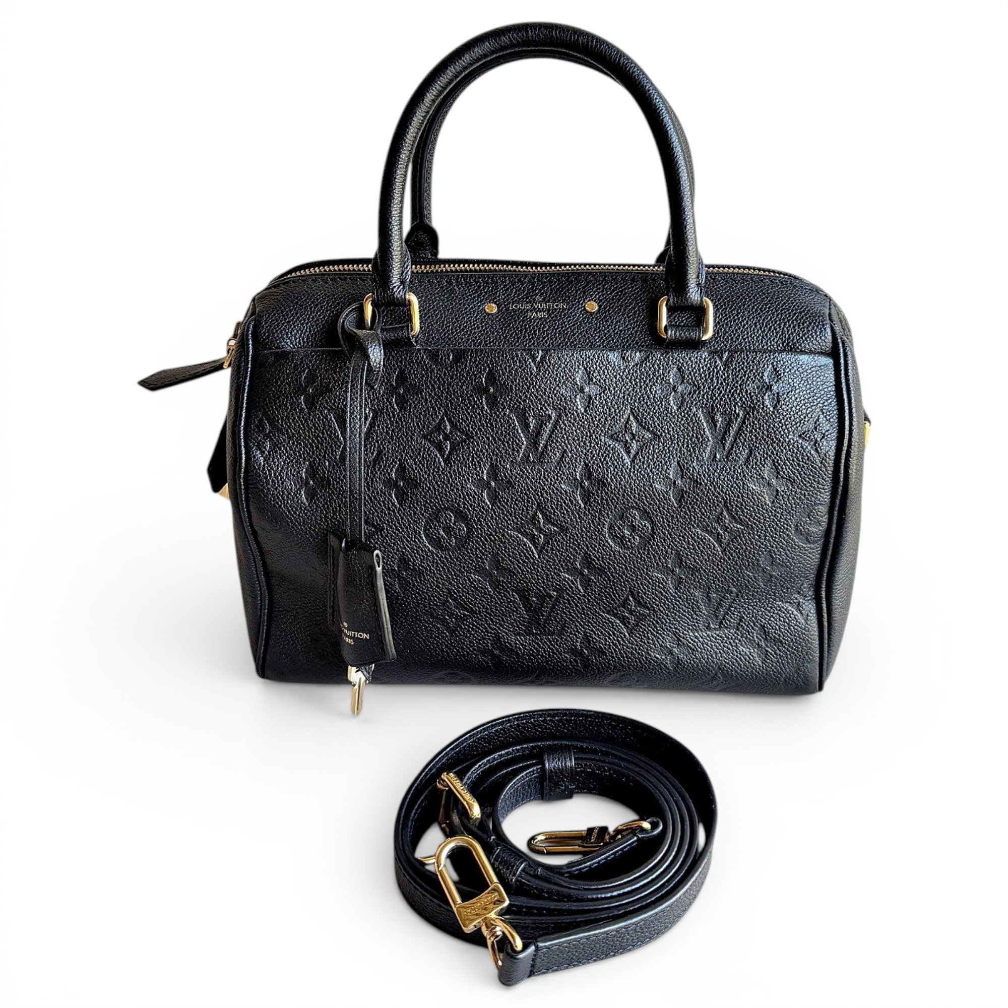 Speedy leather handbag