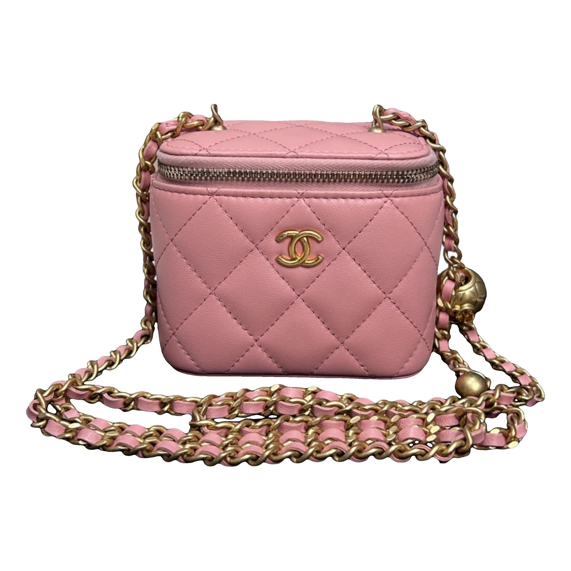 Trendy CC Vanity leather handbag