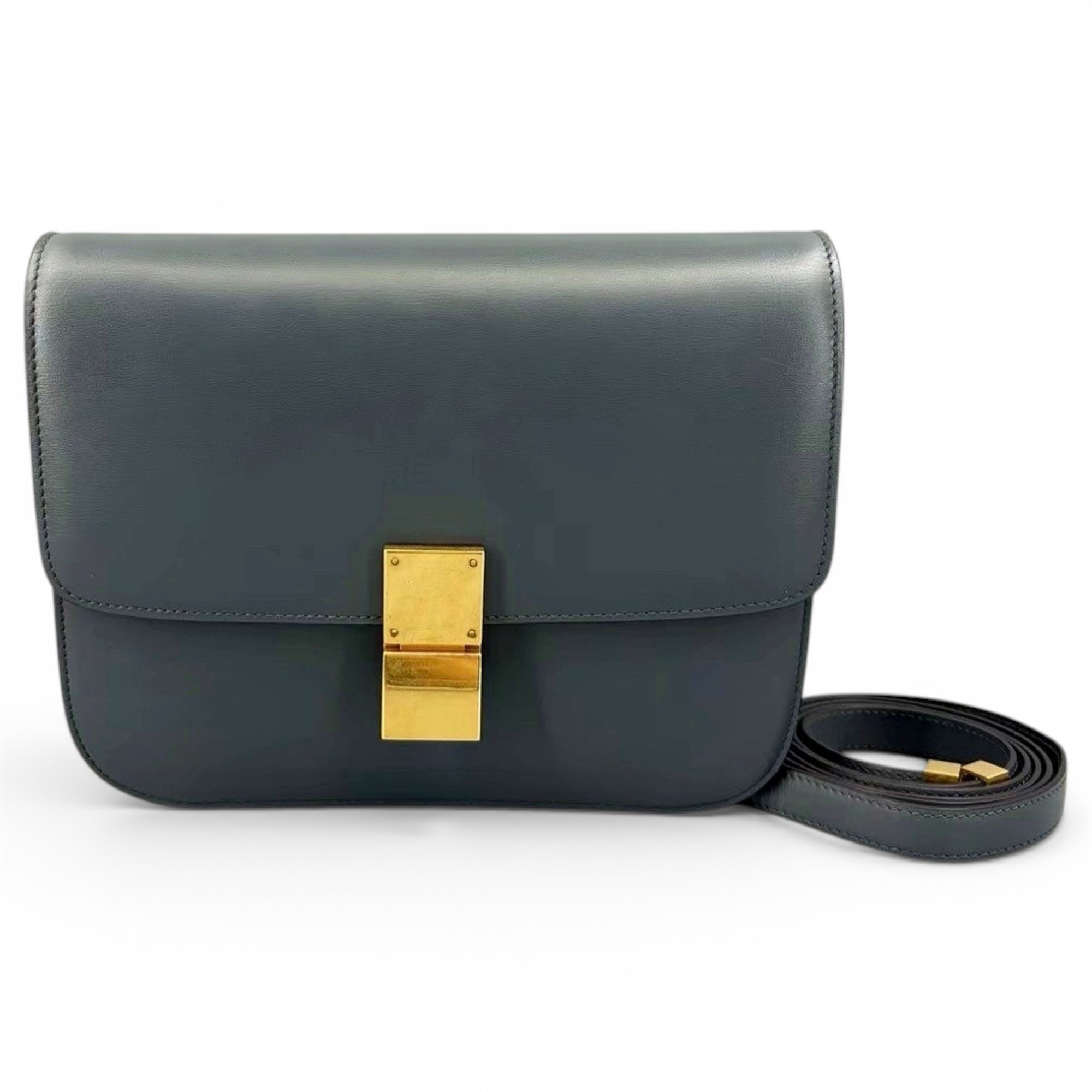Classic leather crossbody bag