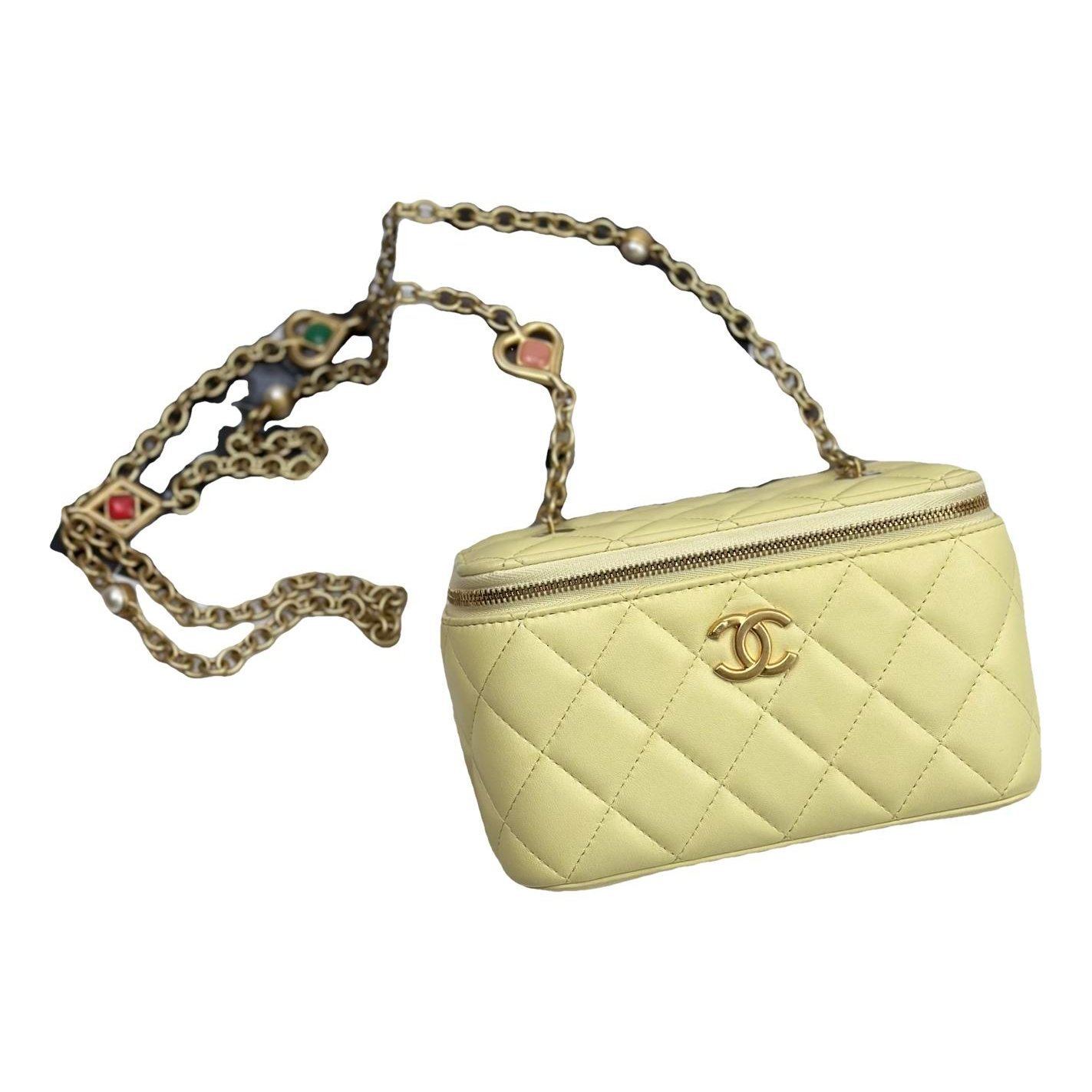 Trendy CC Vanity leather handbag