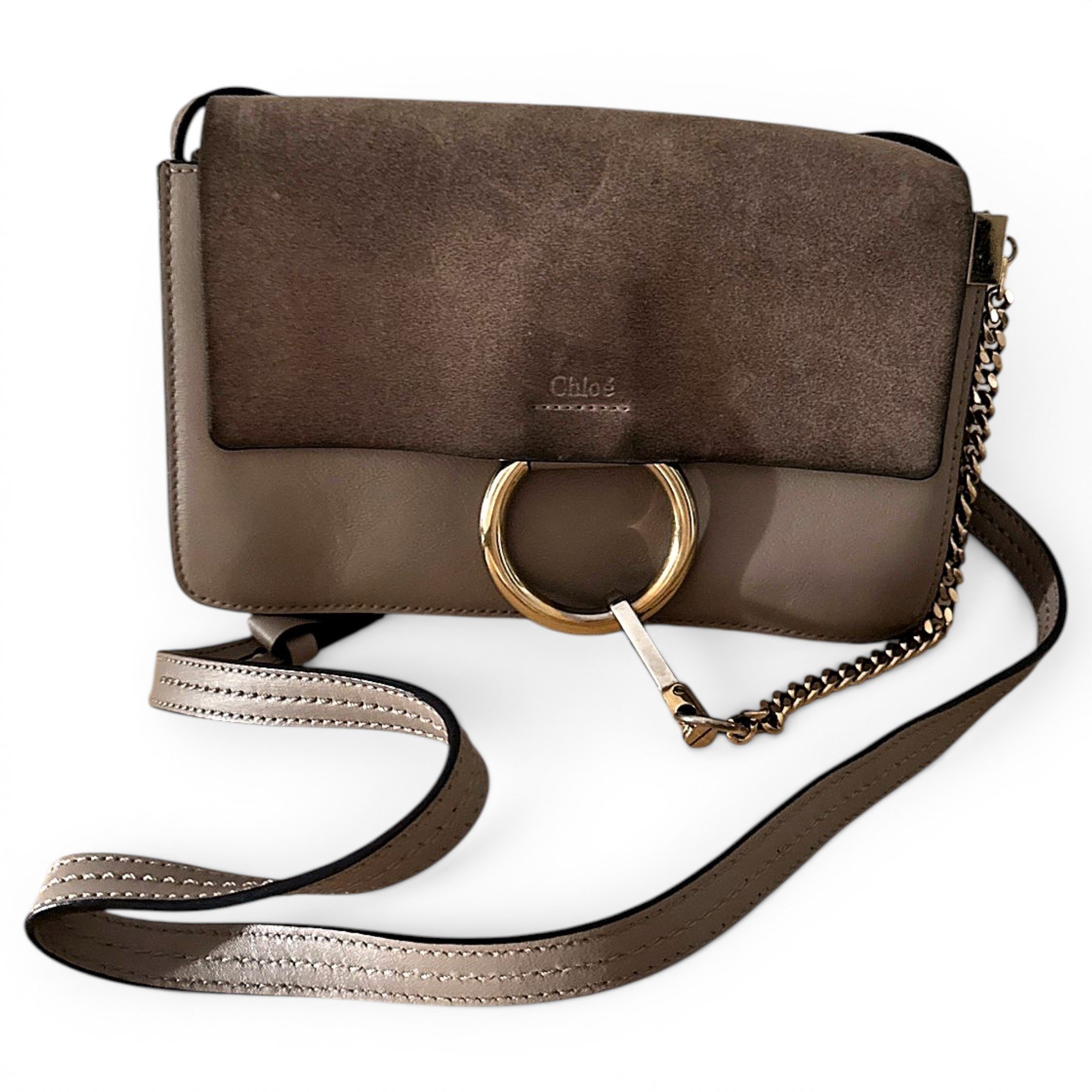 Faye leather handbag