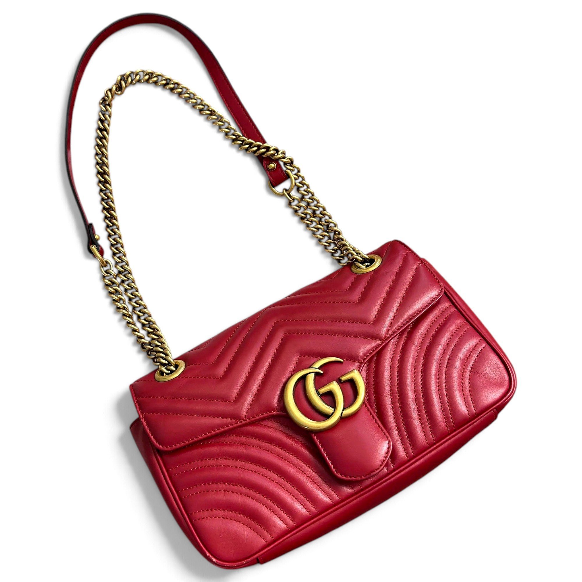 GG Marmont Flap leather crossbody bag