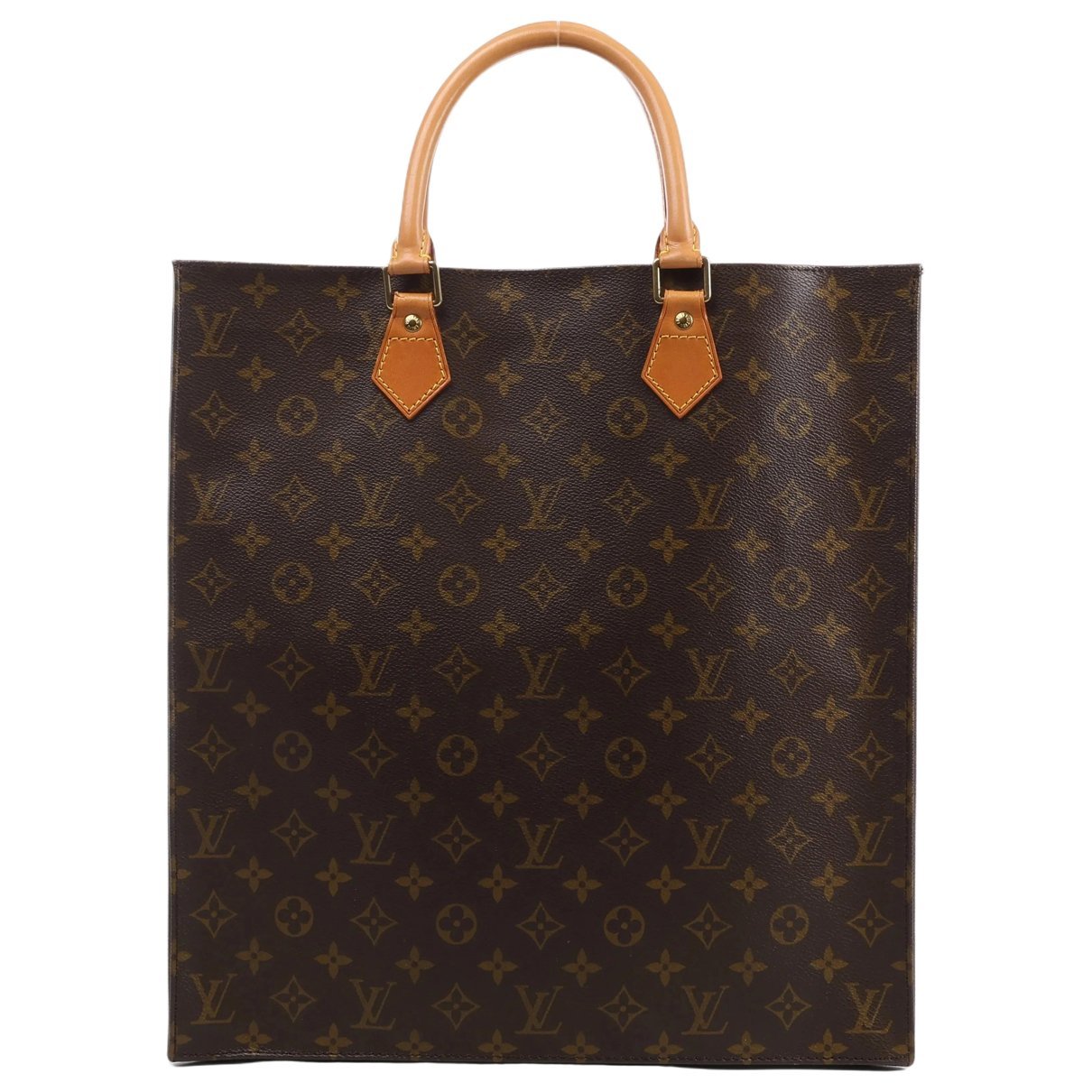 Plat leather handbag