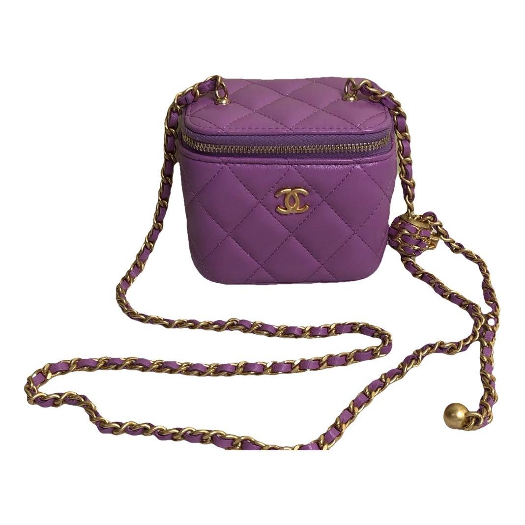 Trendy CC Vanity leather handbag