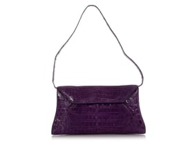 Nancy Gonzalez Nancy Gonzalez Purple Crocodile Shoulder Bag