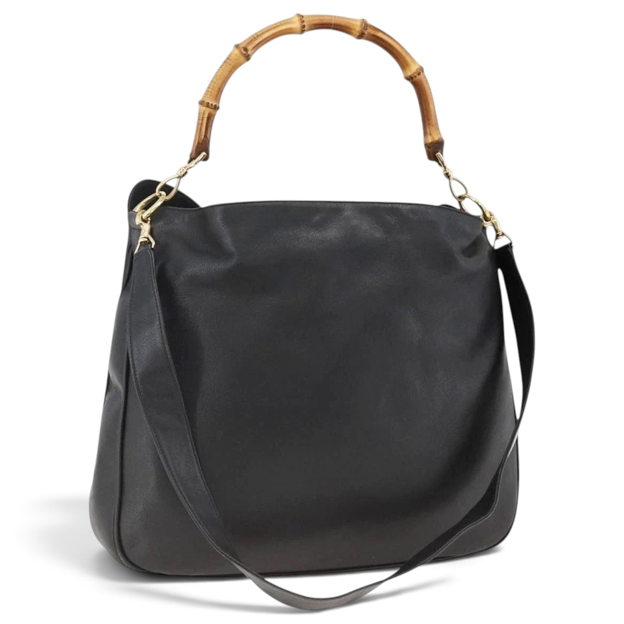Bamboo leather handbag