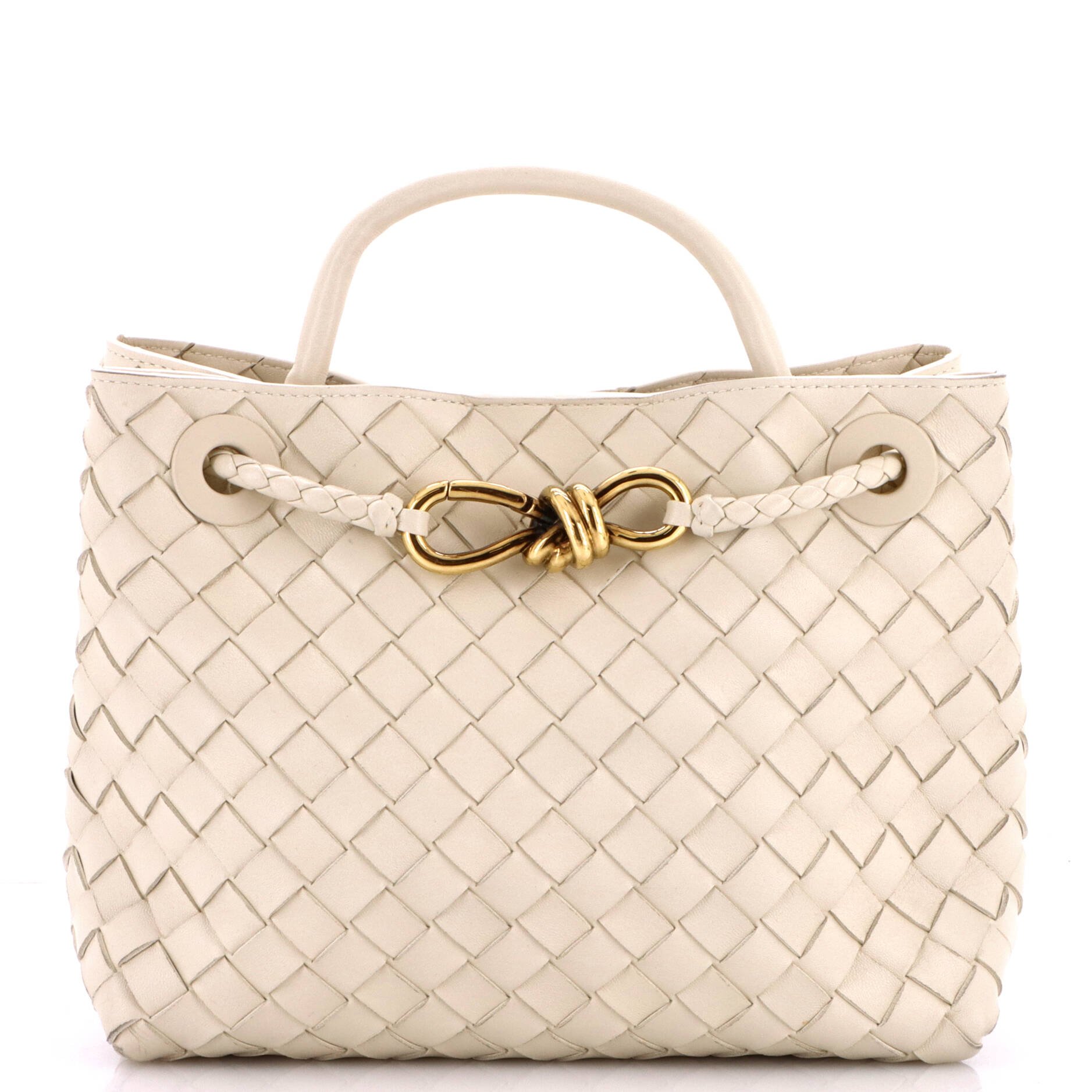 Andiamo Top Handle Bag Intrecciato Nappa Small