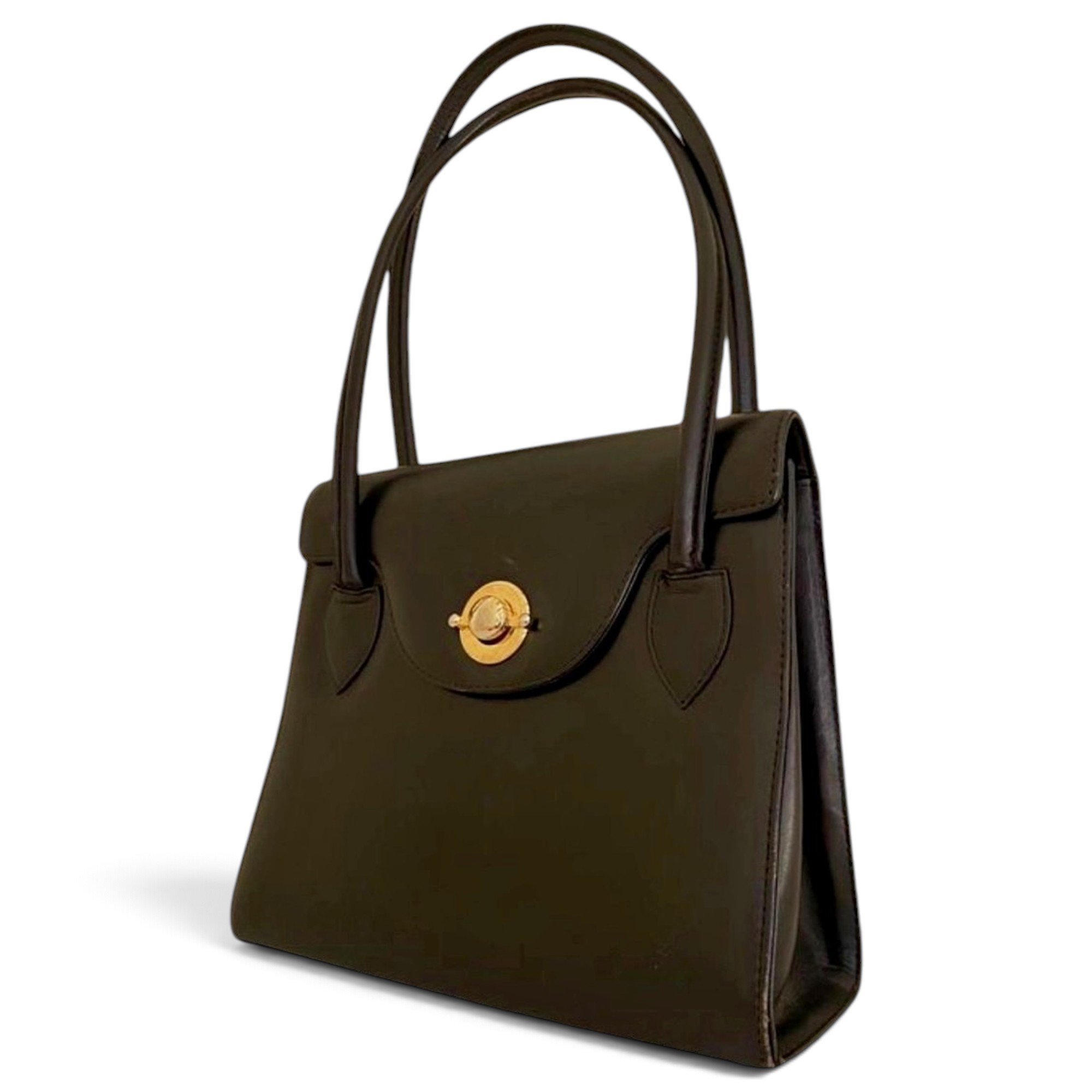 Patent leather handbag