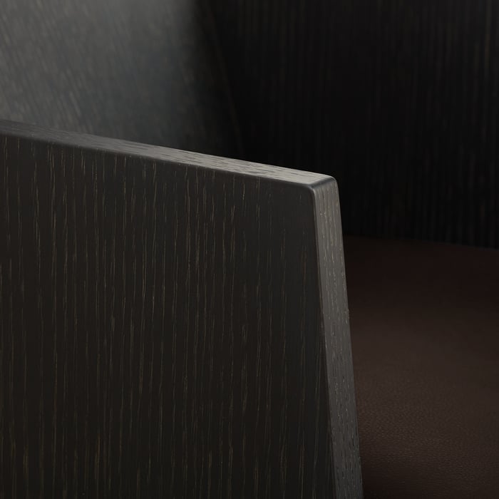 Ébène Reeditions J.-m. Frank Par Hermès Chair With Armrests