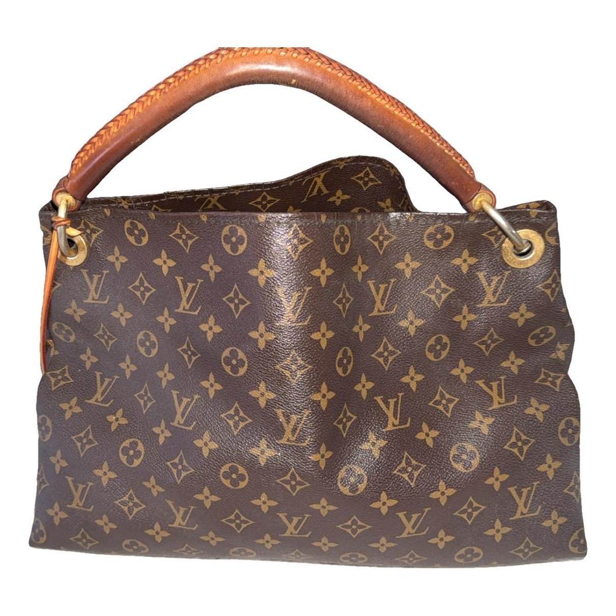 Artsy leather handbag