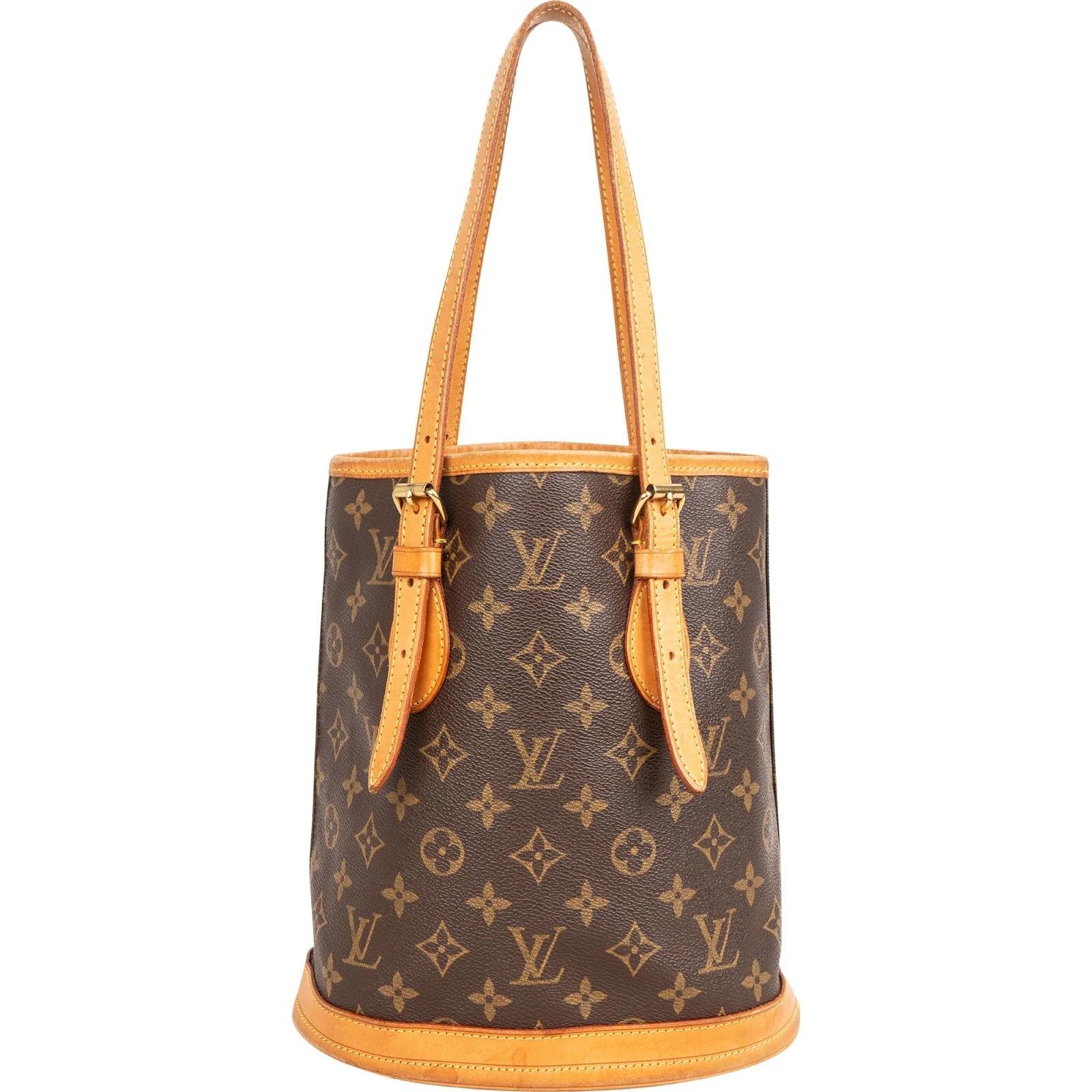 Bucket leather handbag