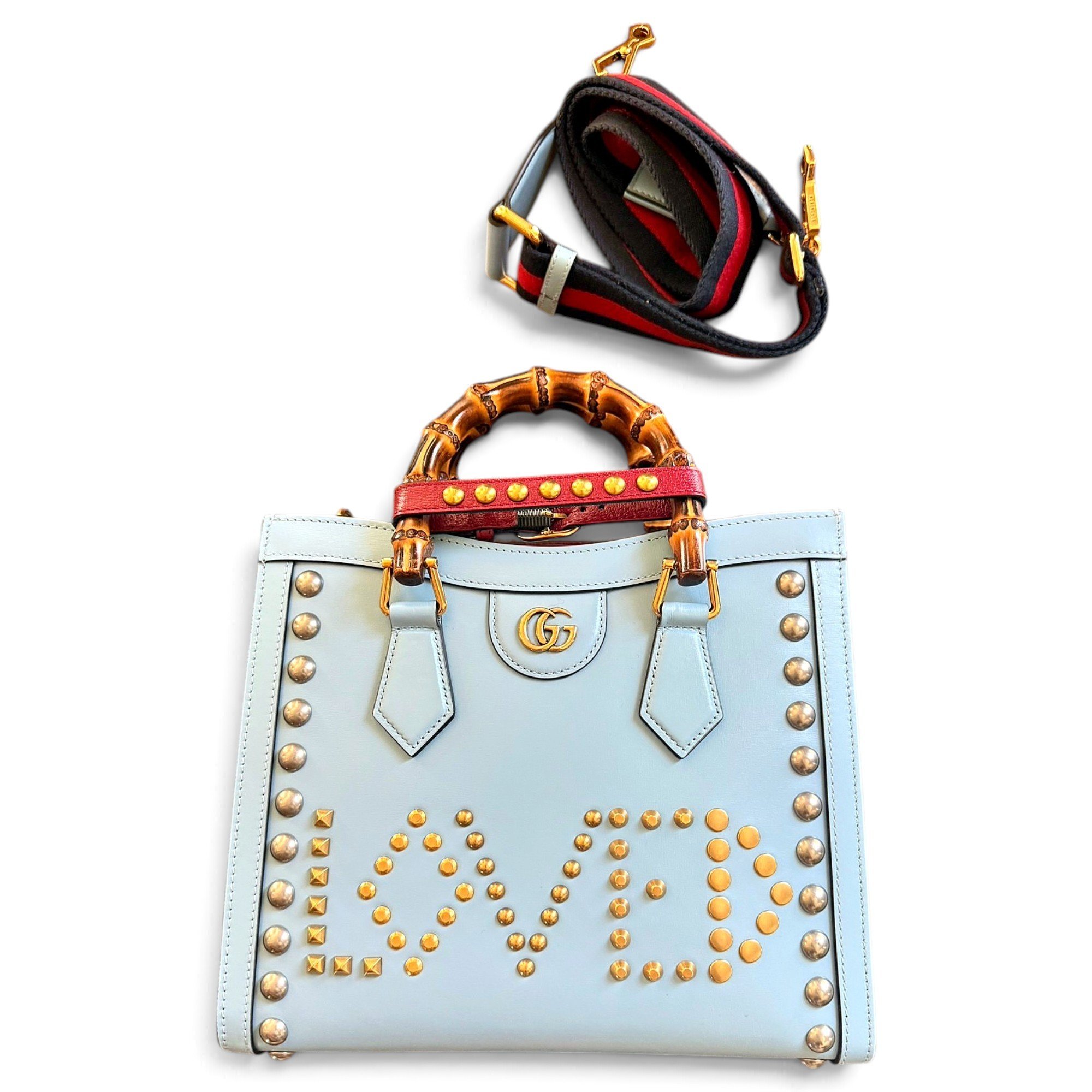 Diana Bamboo leather handbag