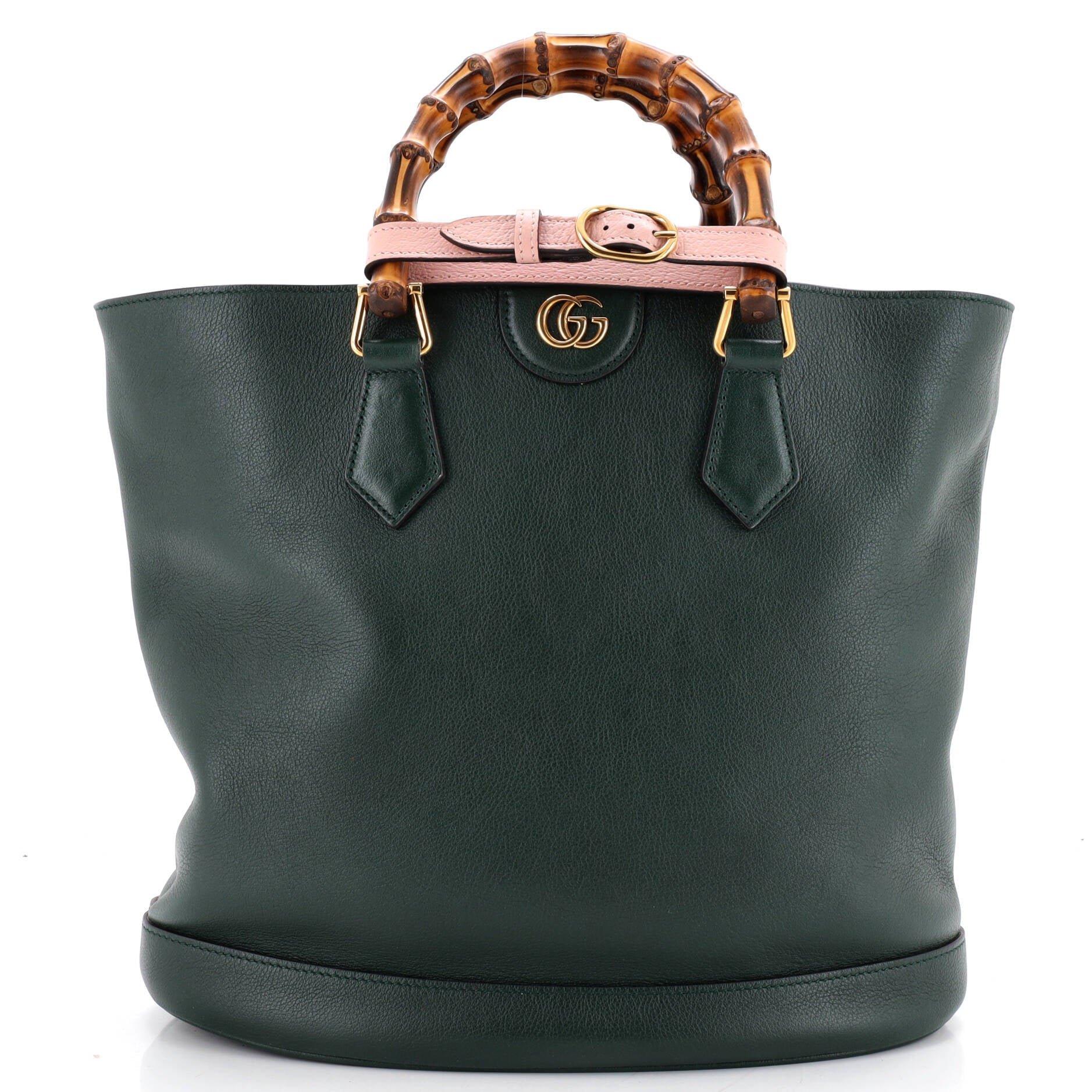 Diana Convertible Bucket Bag Leather Medium