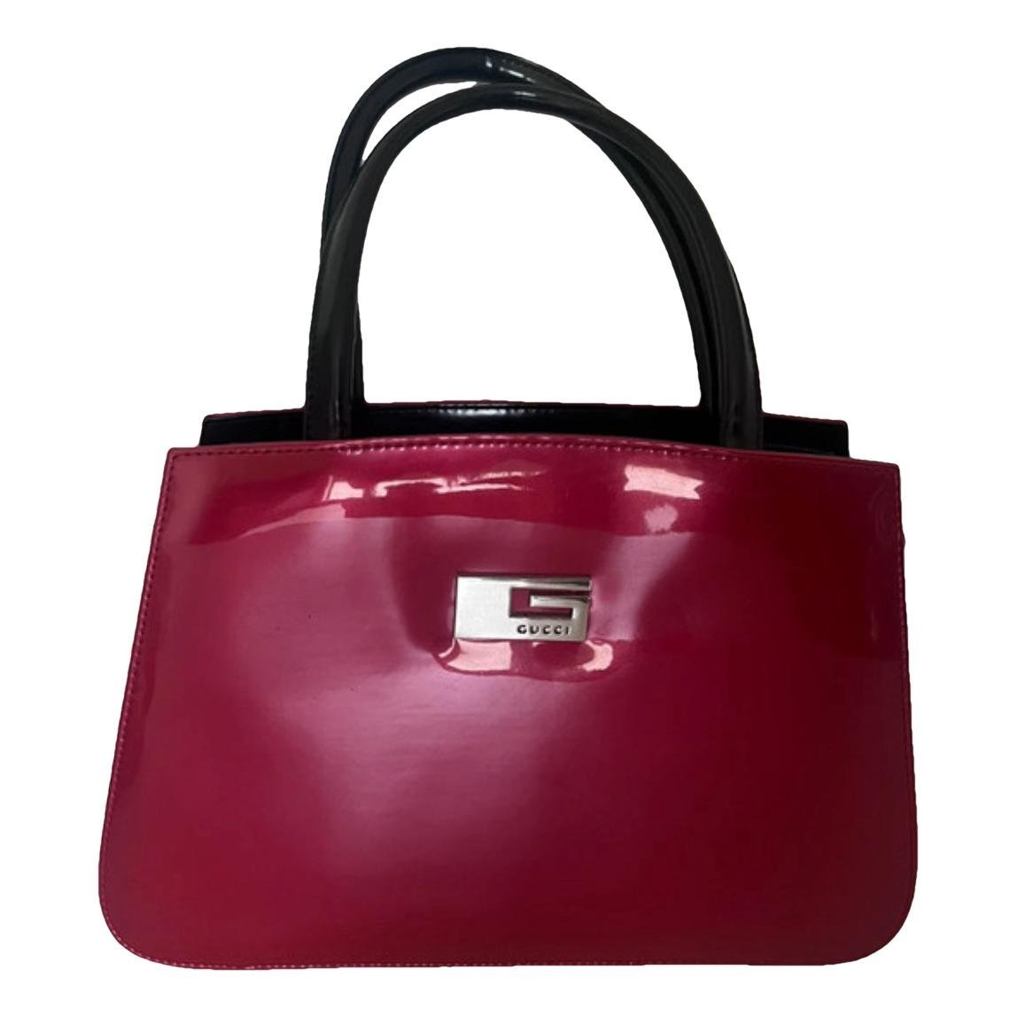 Patent leather handbag
