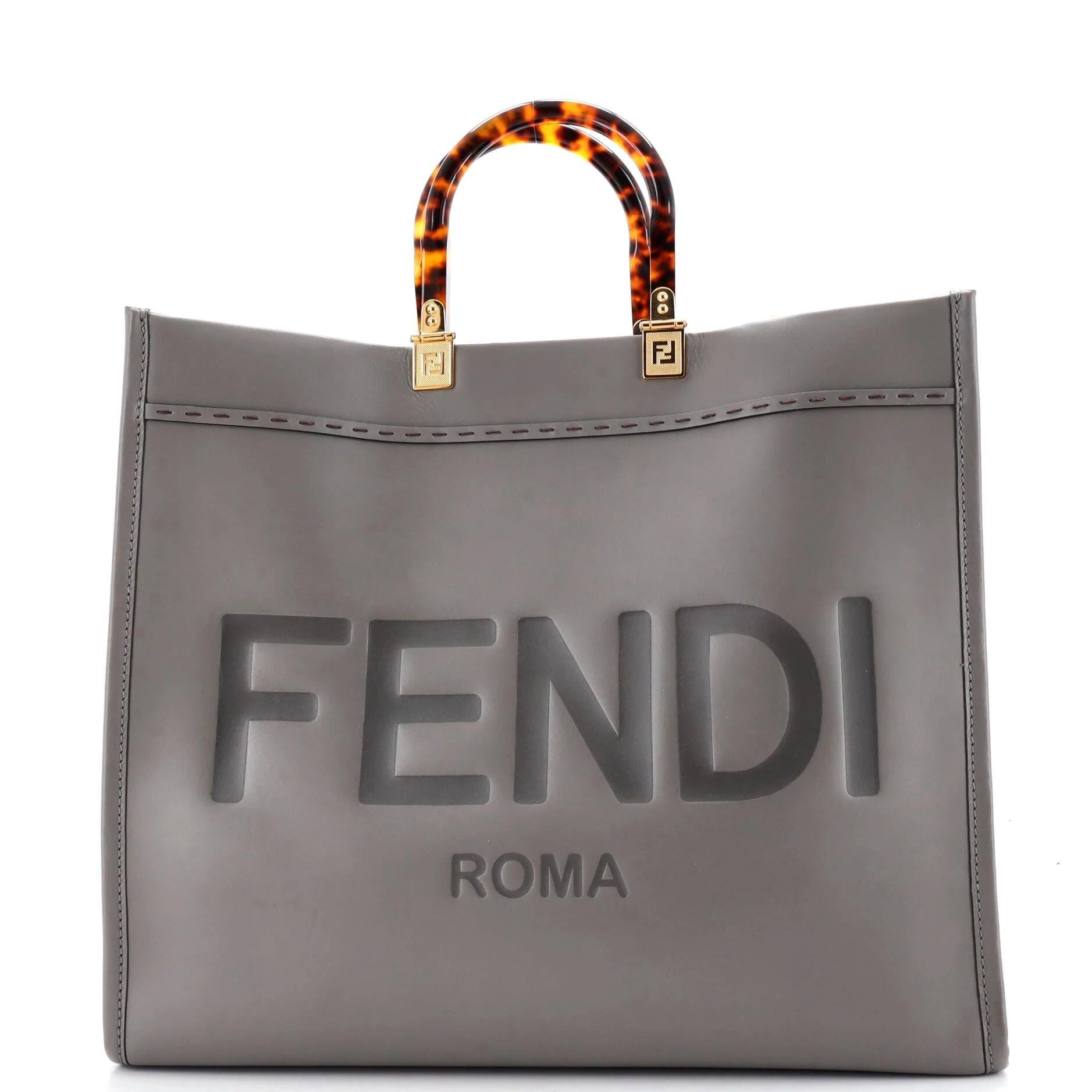 Leather tote