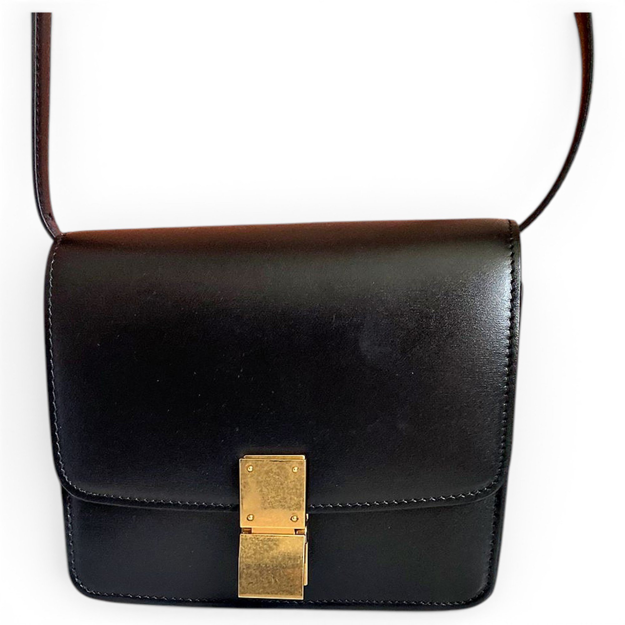 Classic leather crossbody bag