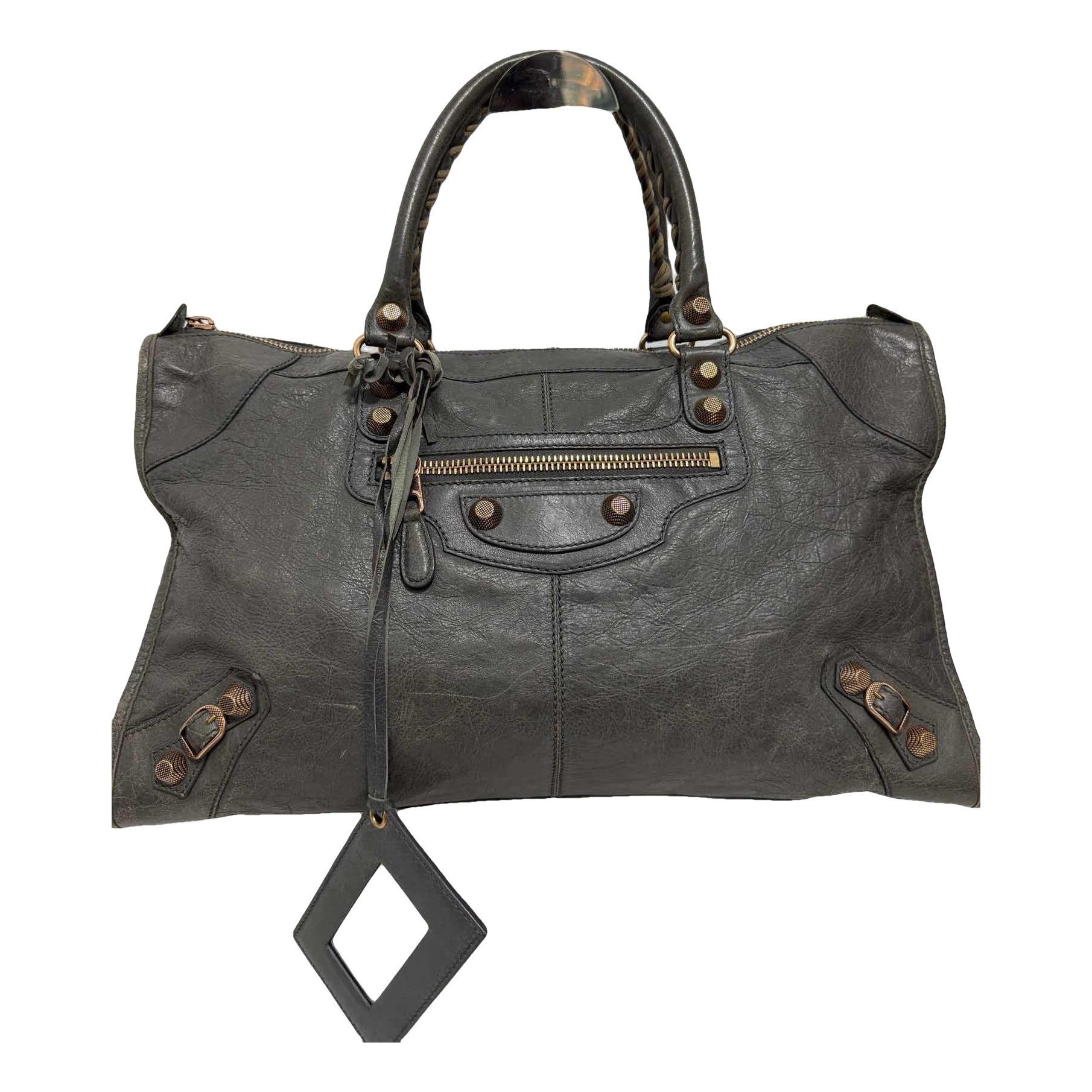 City leather bag