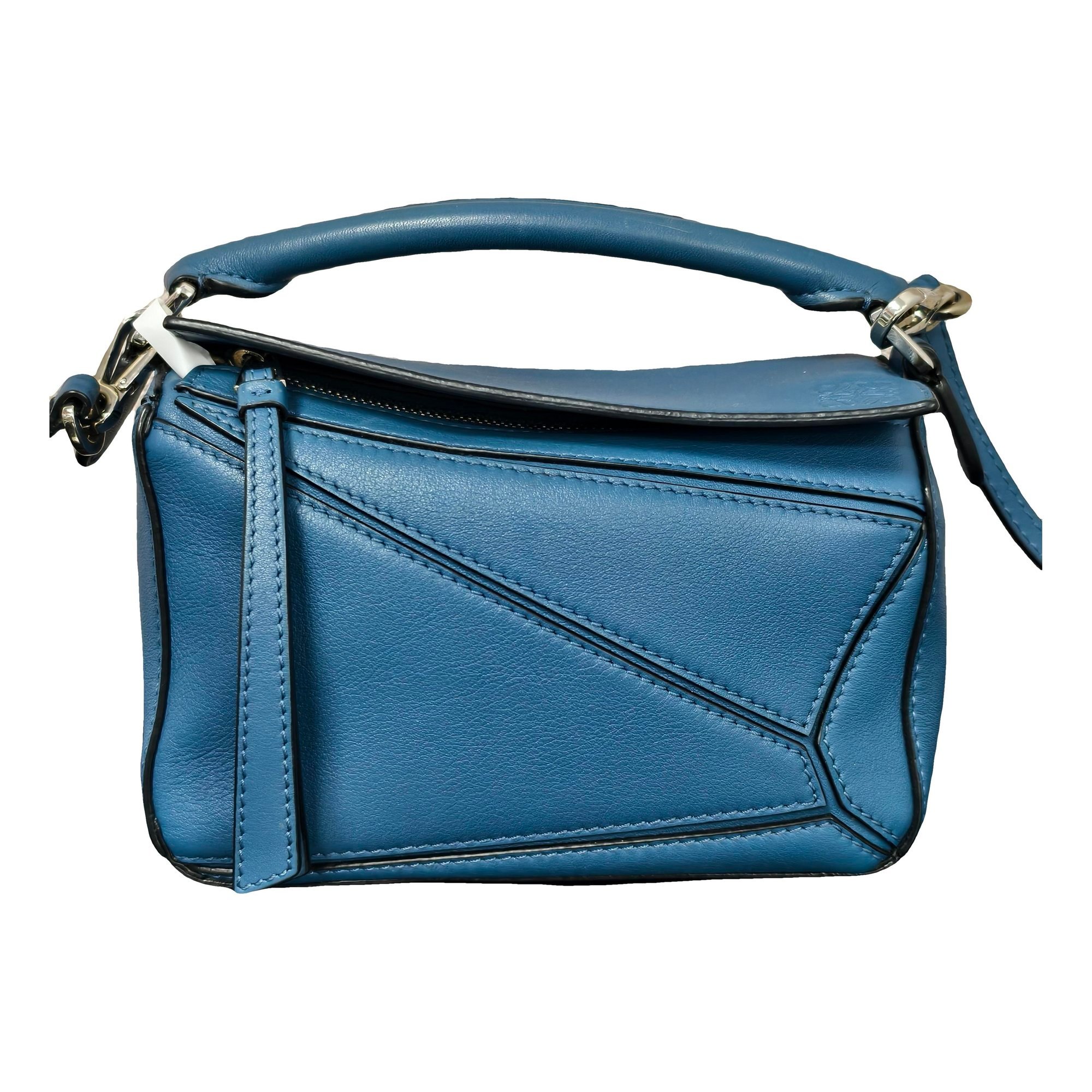 Puzzle leather crossbody bag