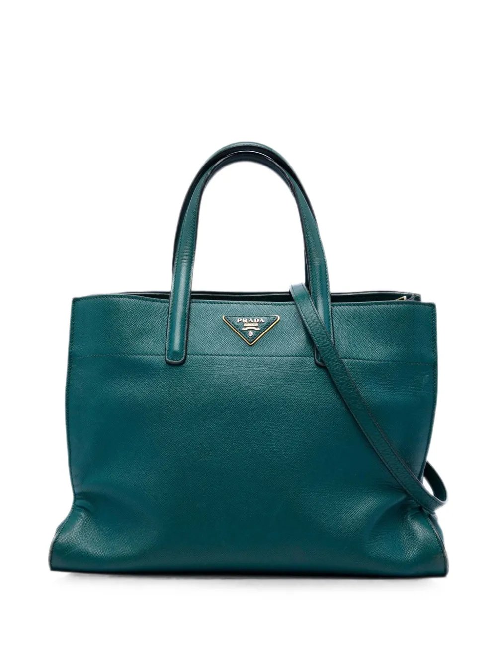 2013-2015 Saffiano Soft Triple Pocket Tote satchel