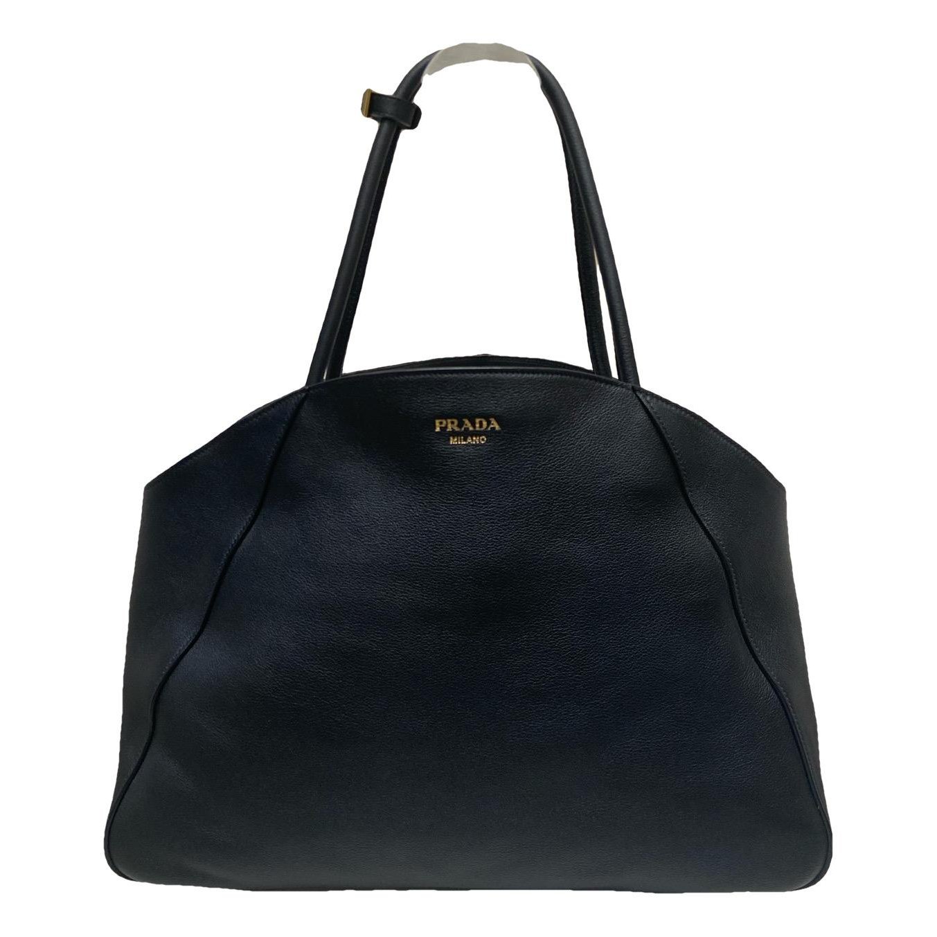 Leather clutch bag