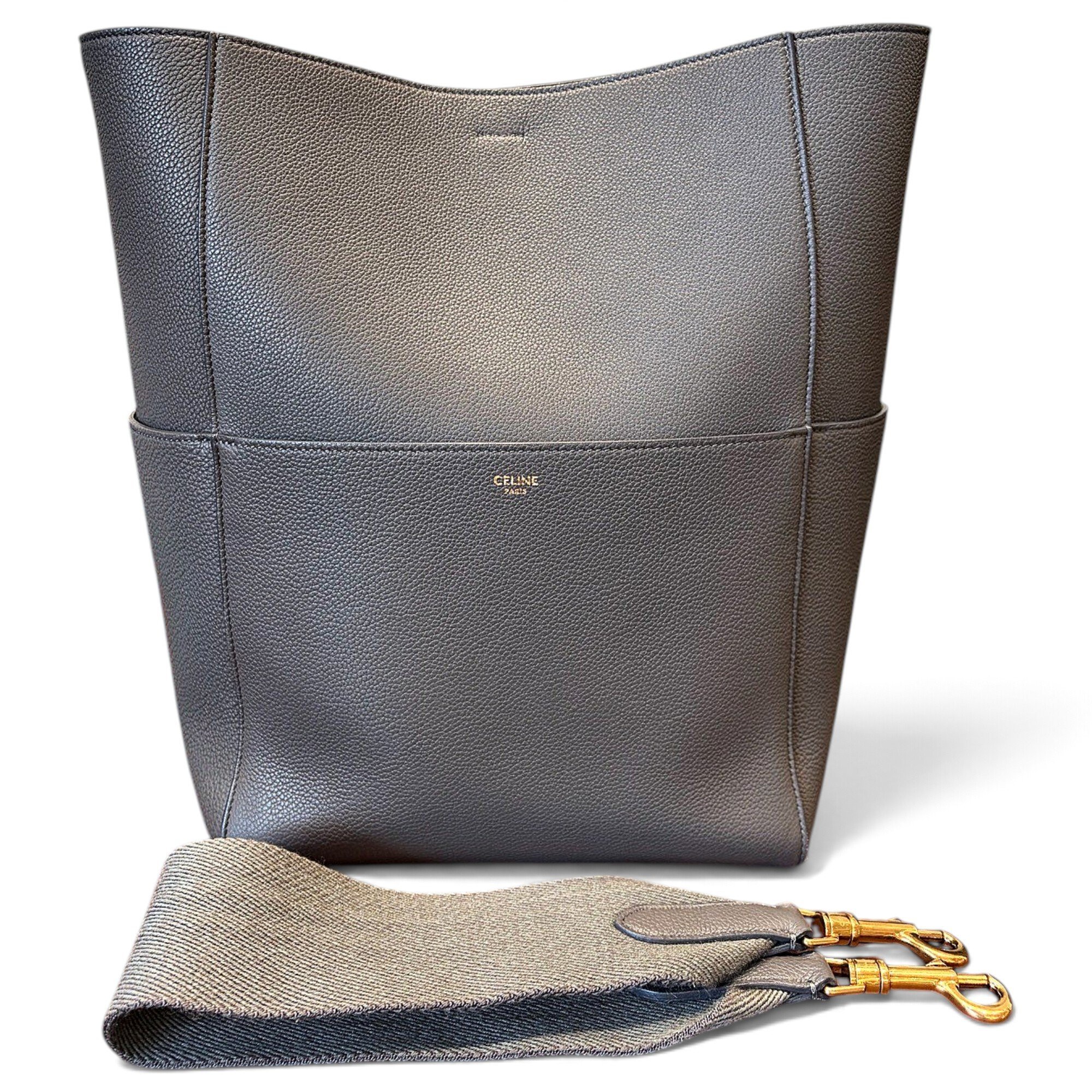 Seau Sangle leather handbag