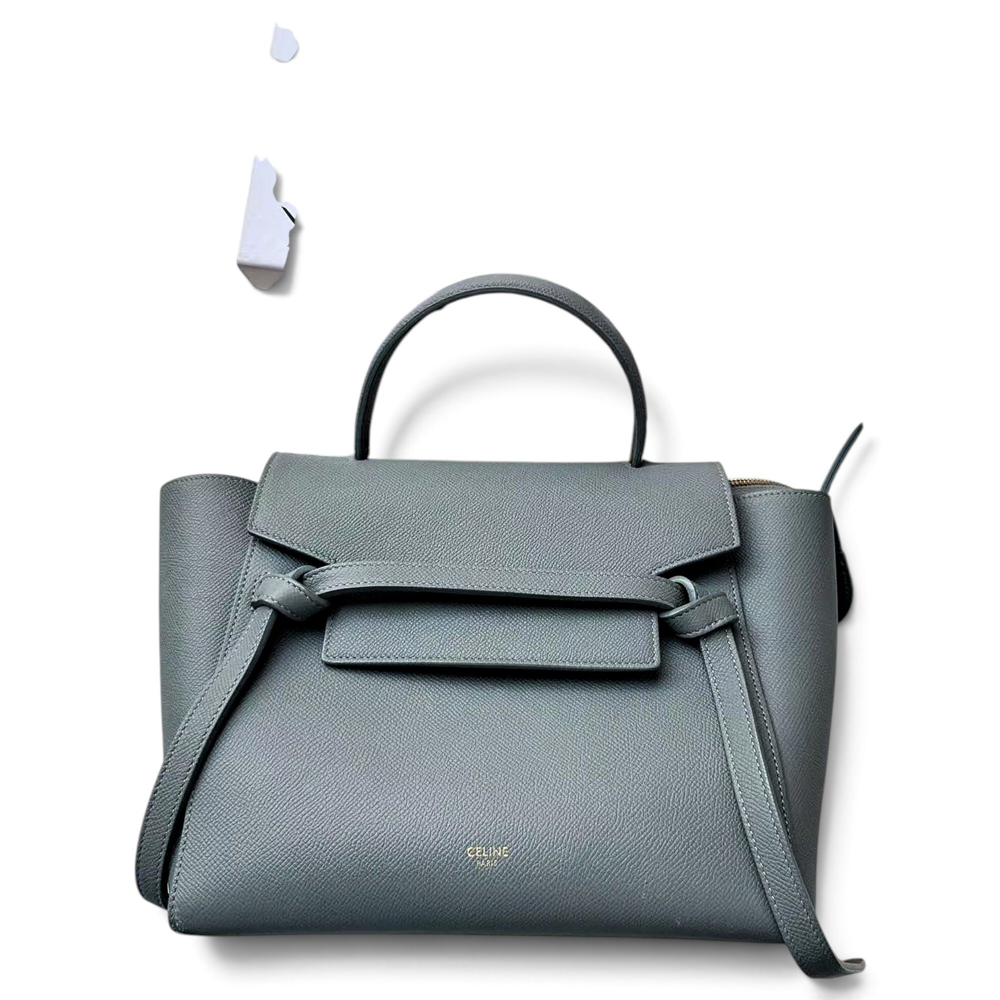 Belt leather handbag