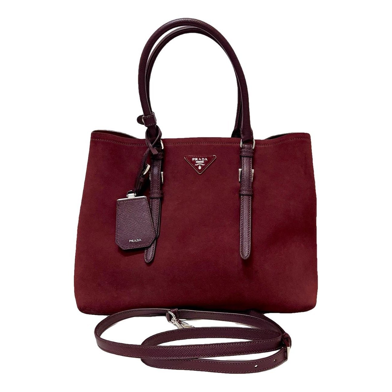 Double cloth handbag