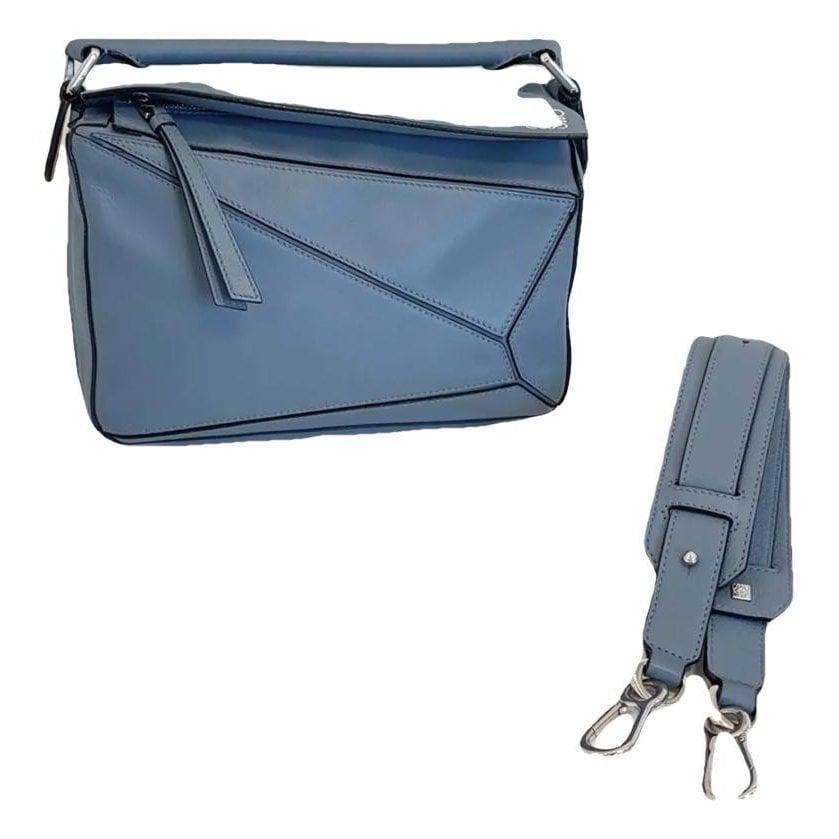 Puzzle leather crossbody bag
