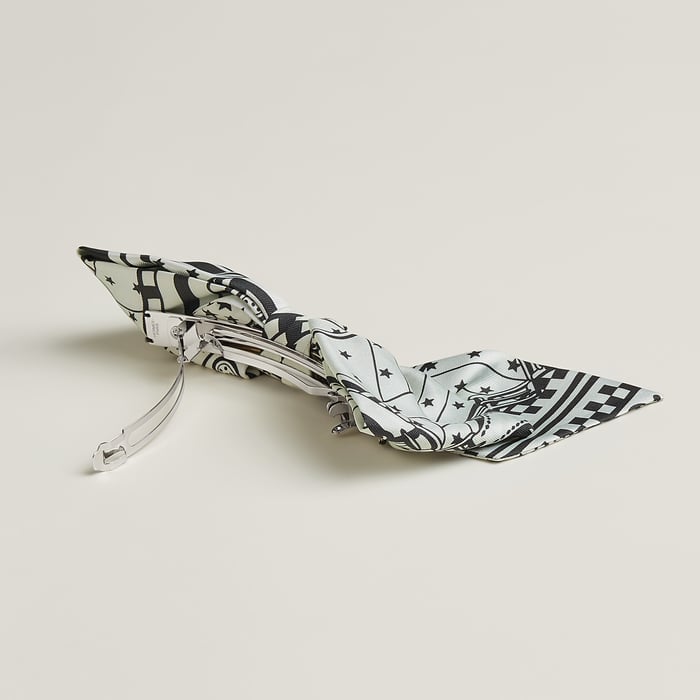 Noir "Sangles En Zigzag Bandana" Grenelle GM Hair Clip