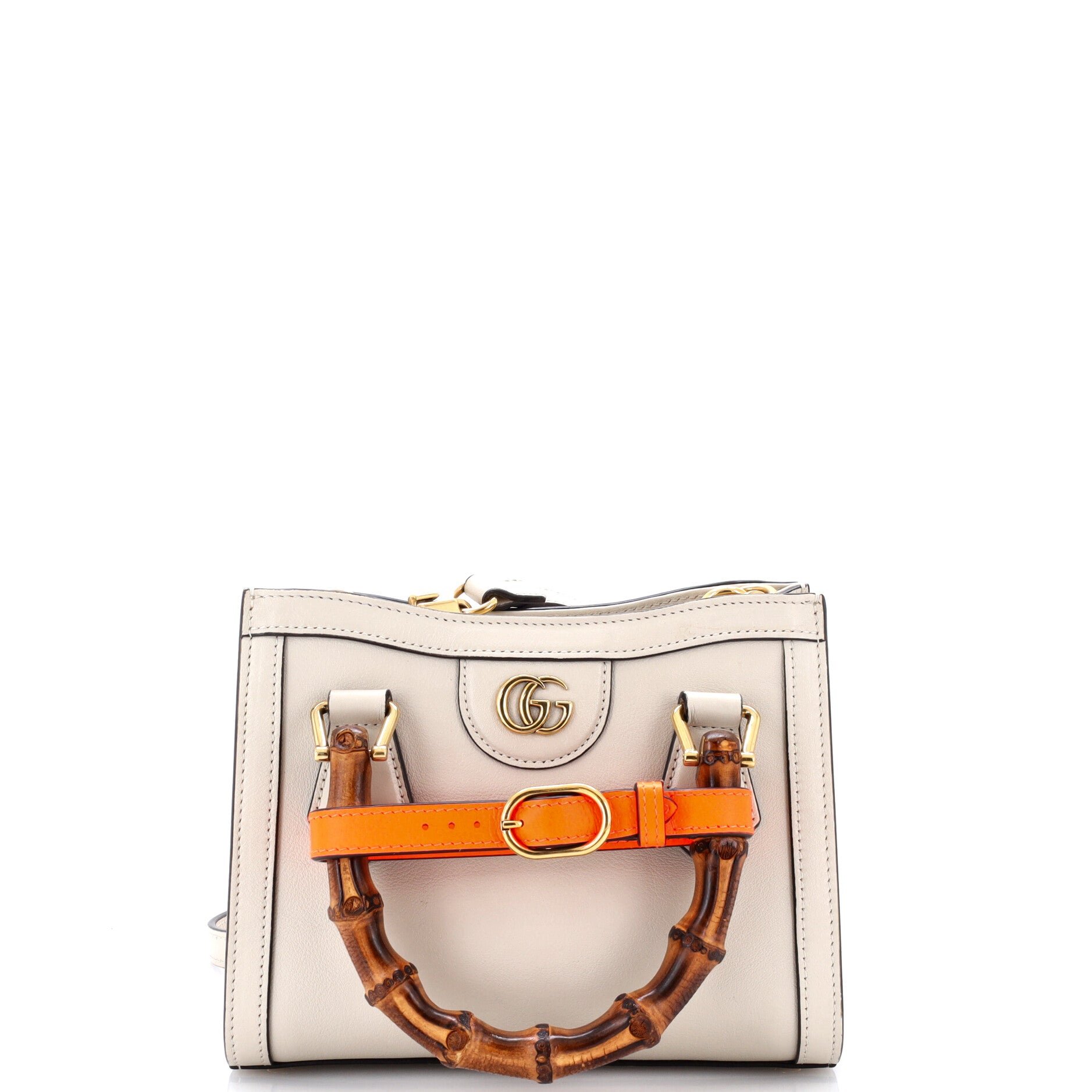Diana NM Bamboo Handle Tote Leather Mini