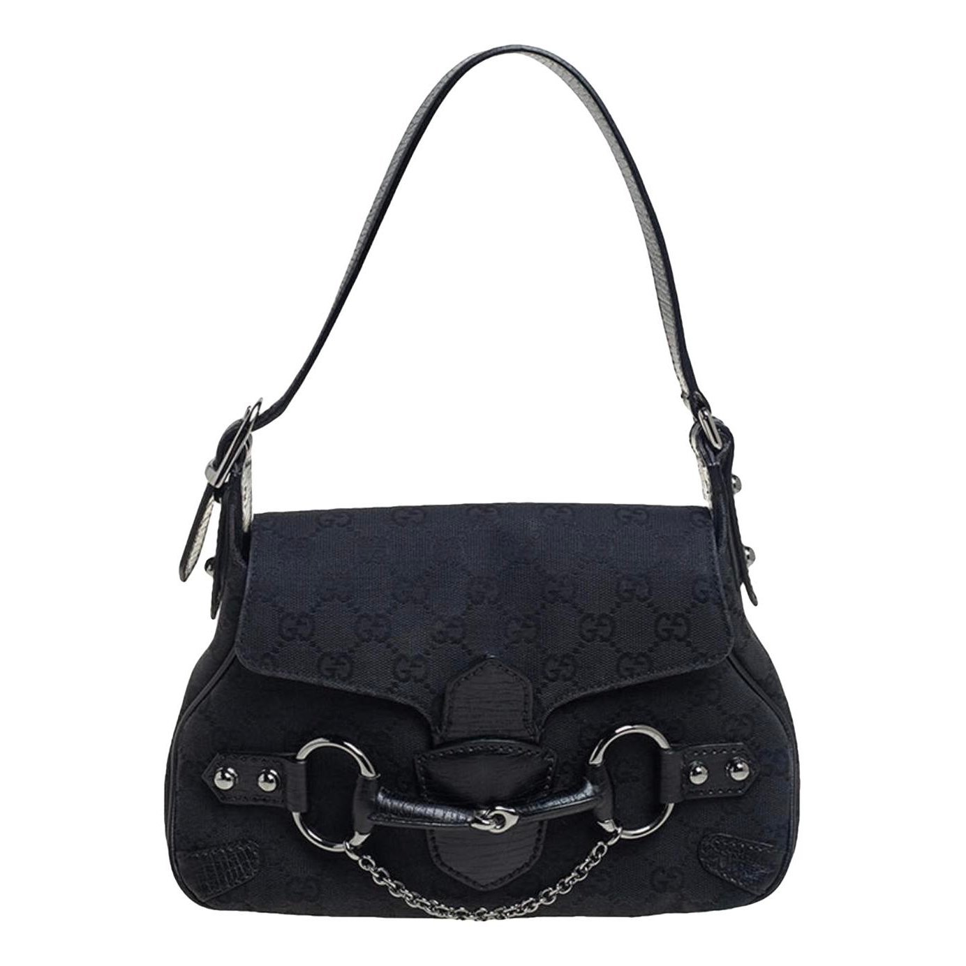 Horsebit Chain cloth handbag