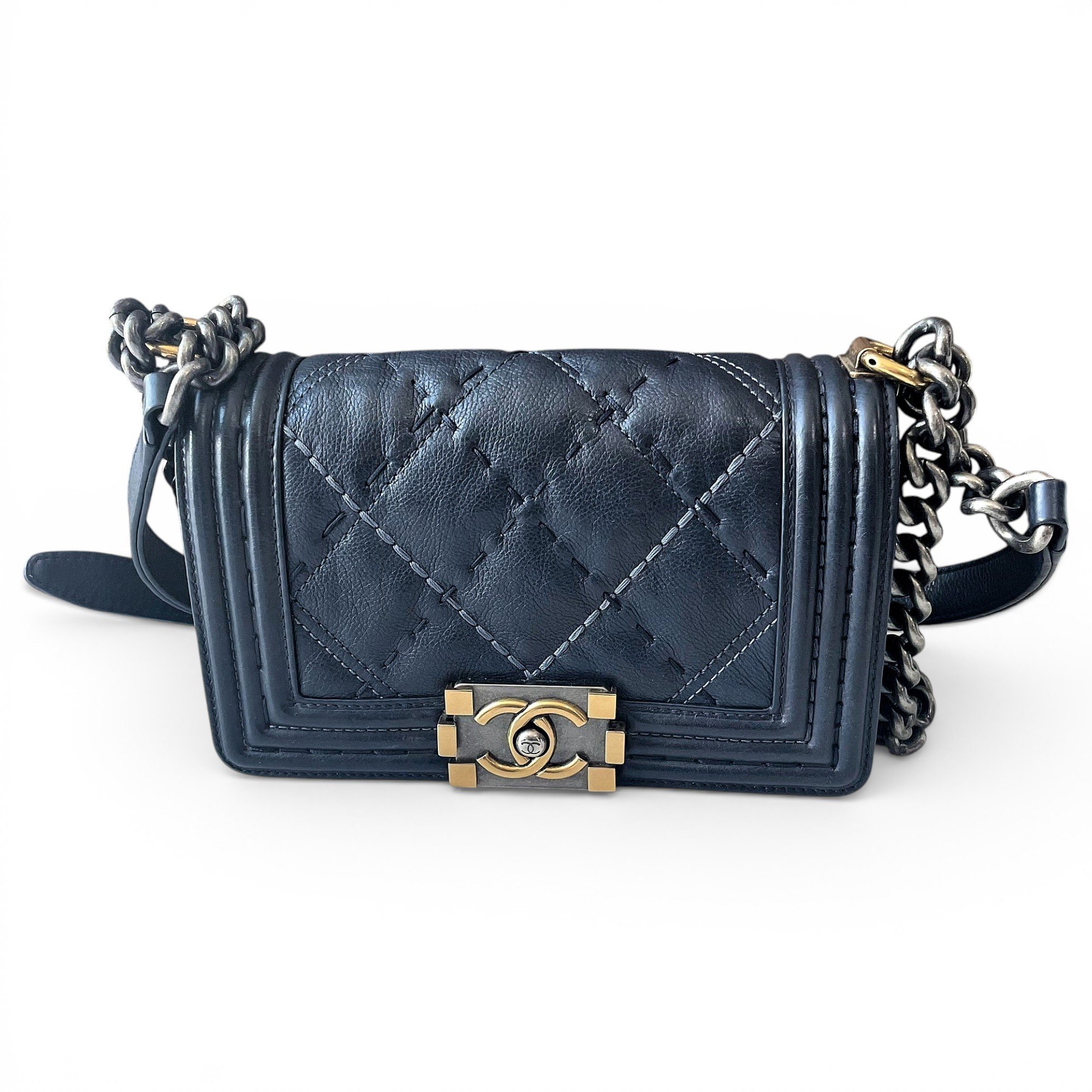 Boy leather crossbody bag