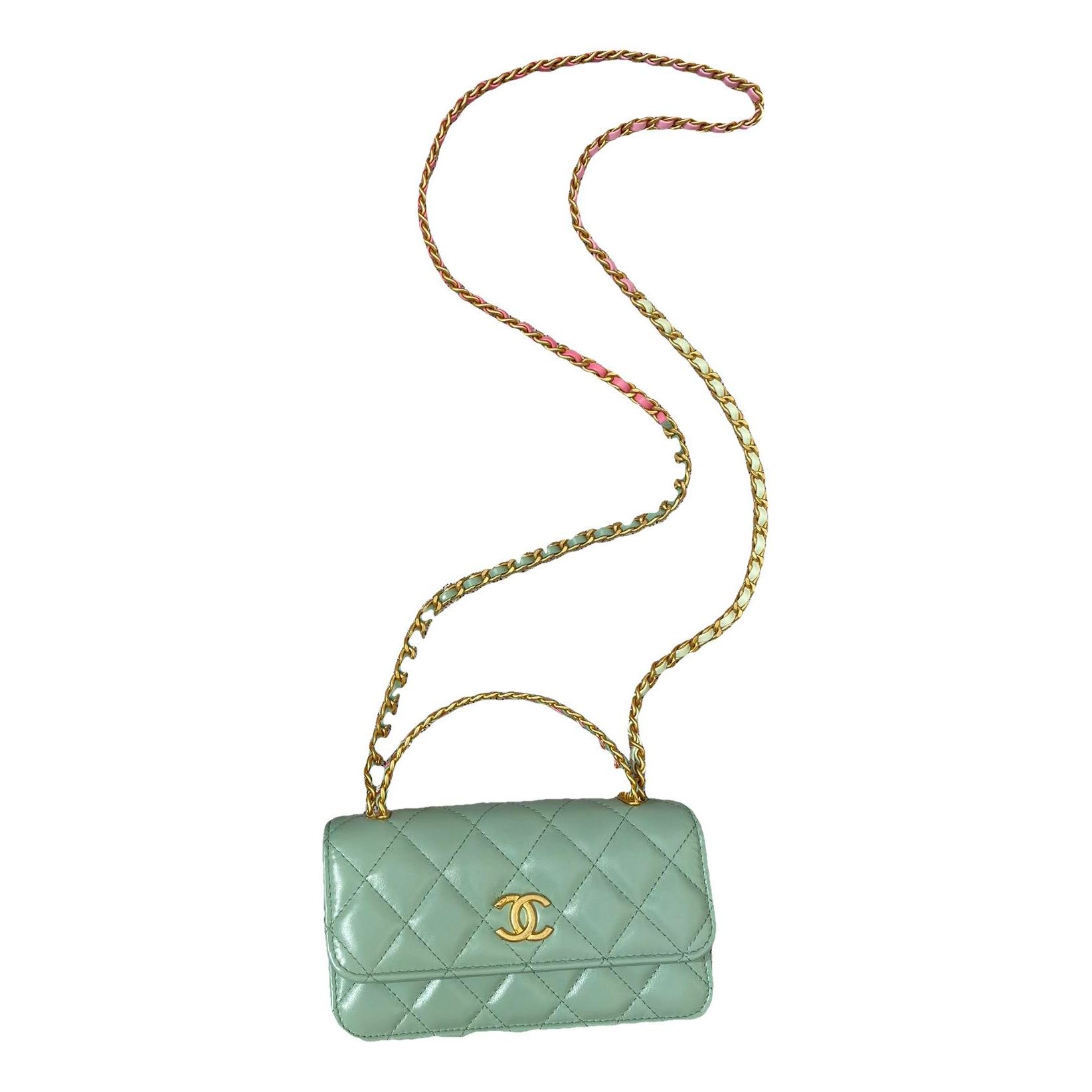 Trendy CC Flap leather handbag